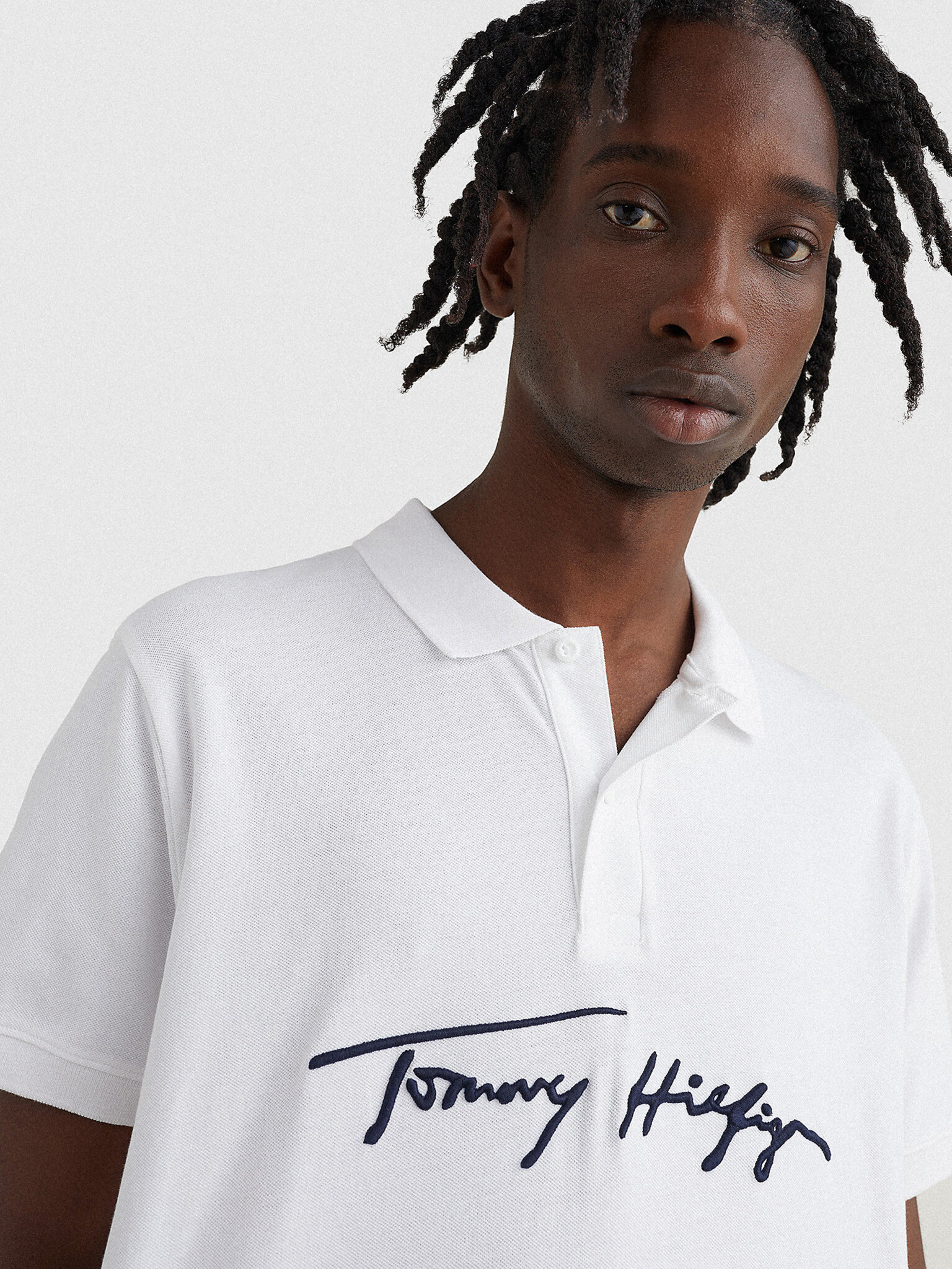 Tommy Hilfiger Polo Tricou Alb - Pled.ro