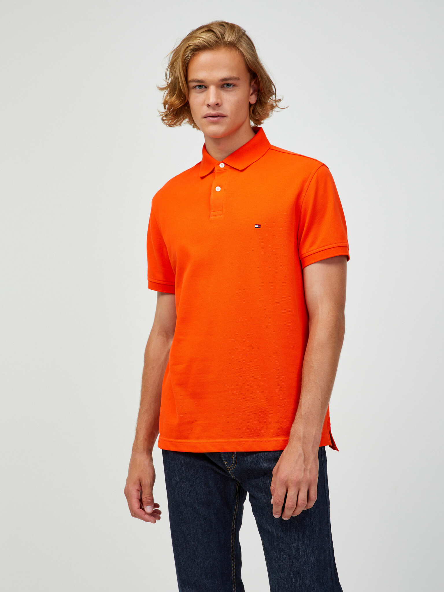 Tommy Hilfiger Polo Tricou Portocaliu - Pled.ro