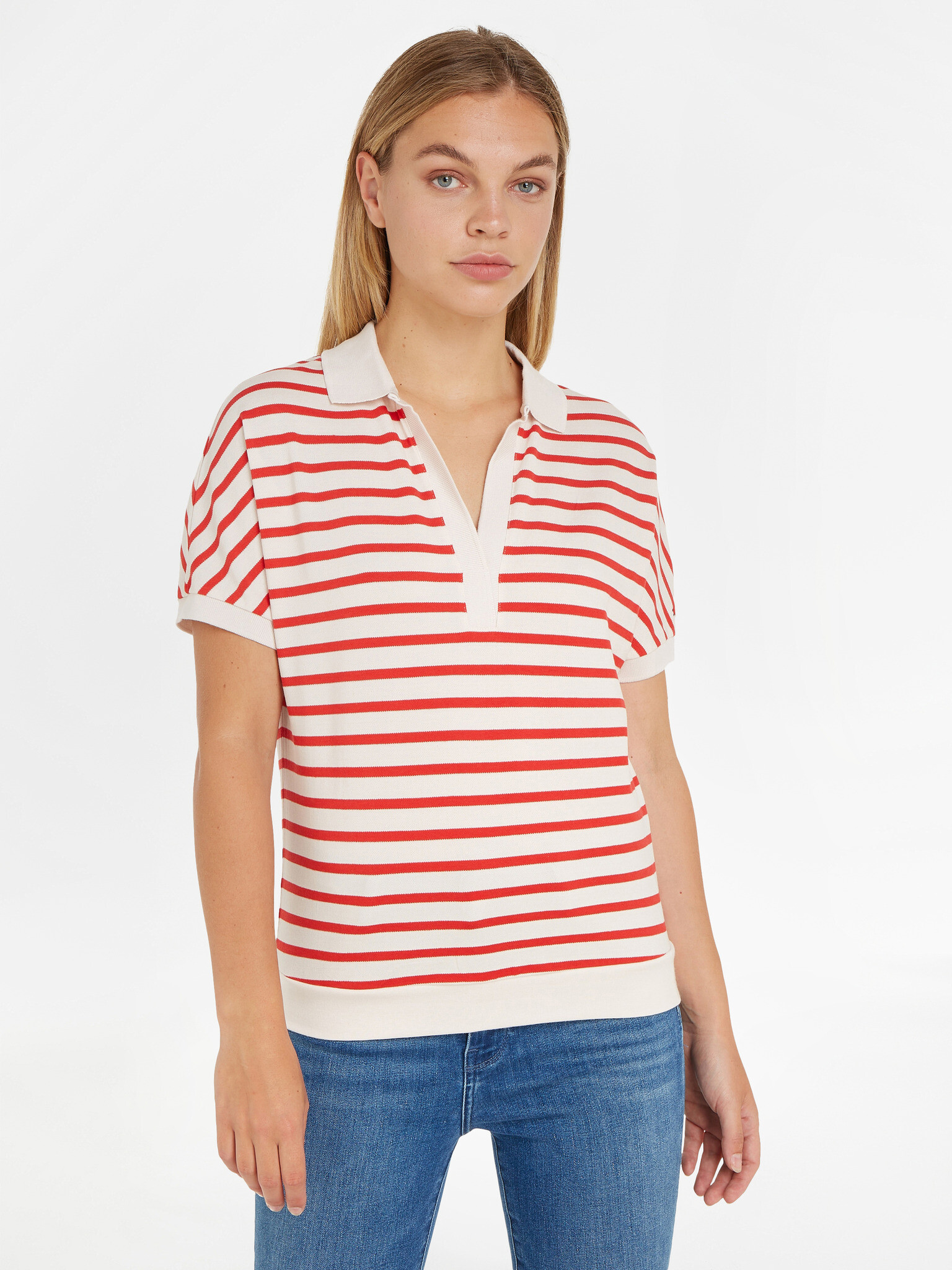 Tommy Hilfiger Polo Tricou Roșu - Pled.ro