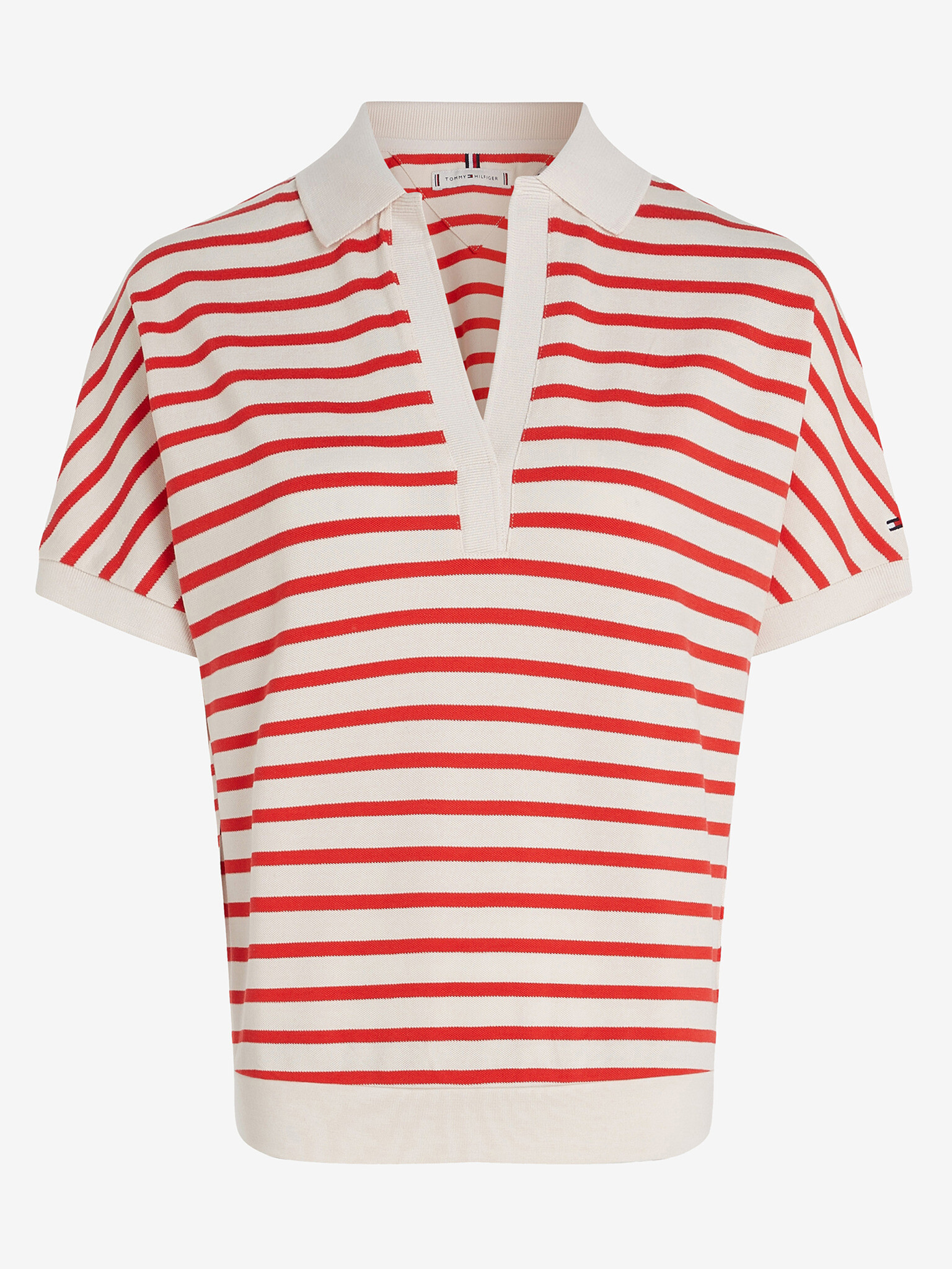 Tommy Hilfiger Polo Tricou Roșu - Pled.ro