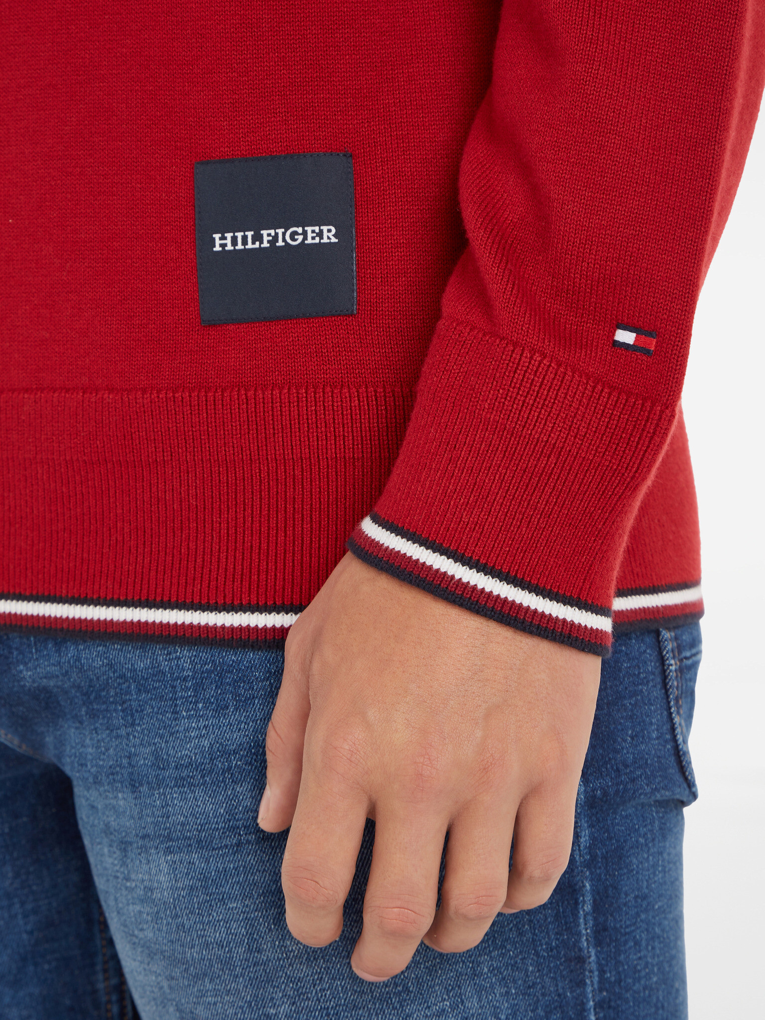 Tommy Hilfiger Pulover Roșu - Pled.ro