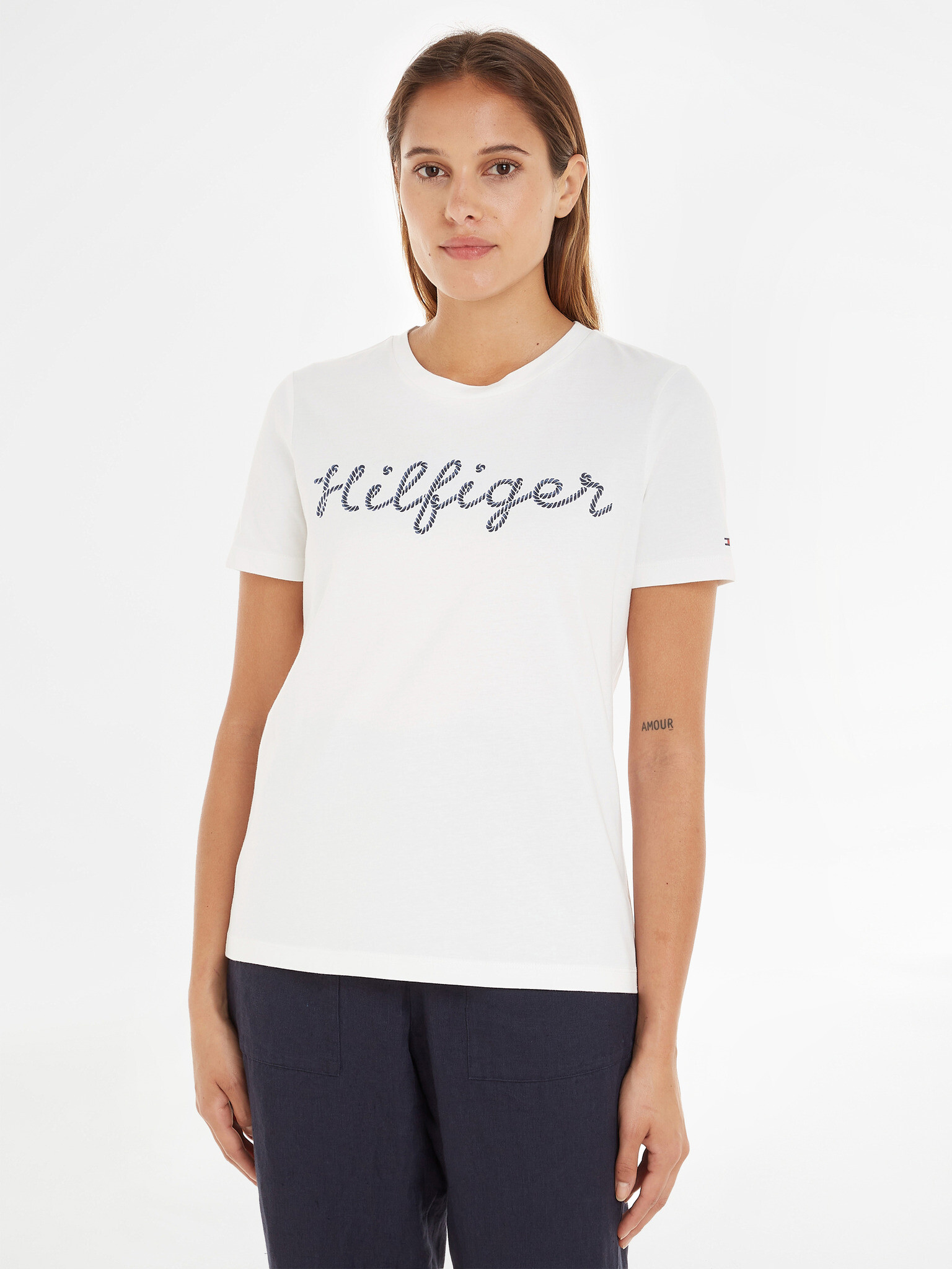 Tommy Hilfiger Tricou Alb - Pled.ro