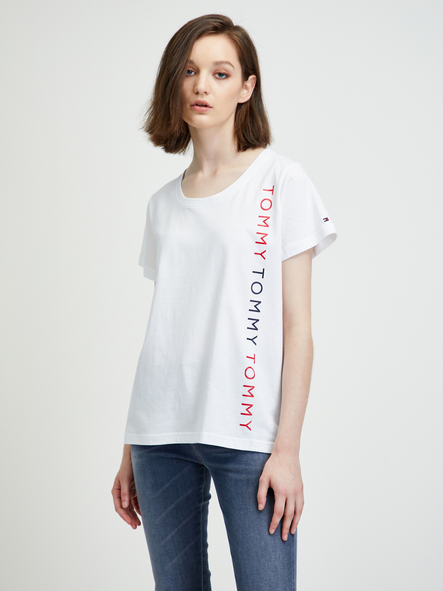 Tommy Hilfiger Tricou Alb - Pled.ro