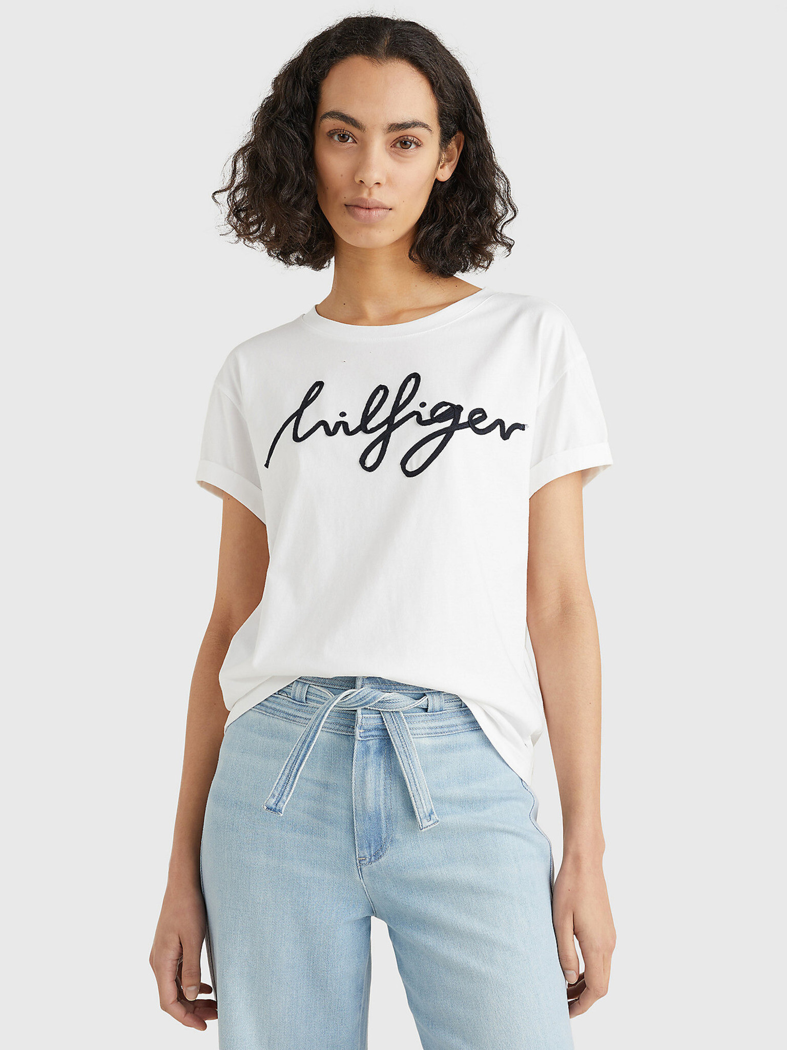 Tommy Hilfiger Tricou Alb - Pled.ro