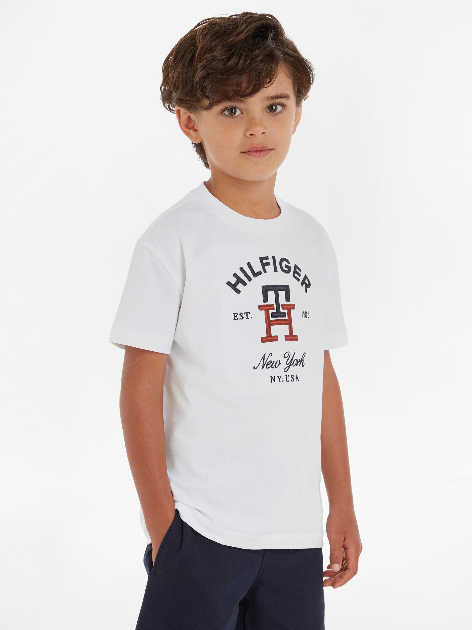 Tommy Hilfiger Tricou pentru copii Alb - Pled.ro