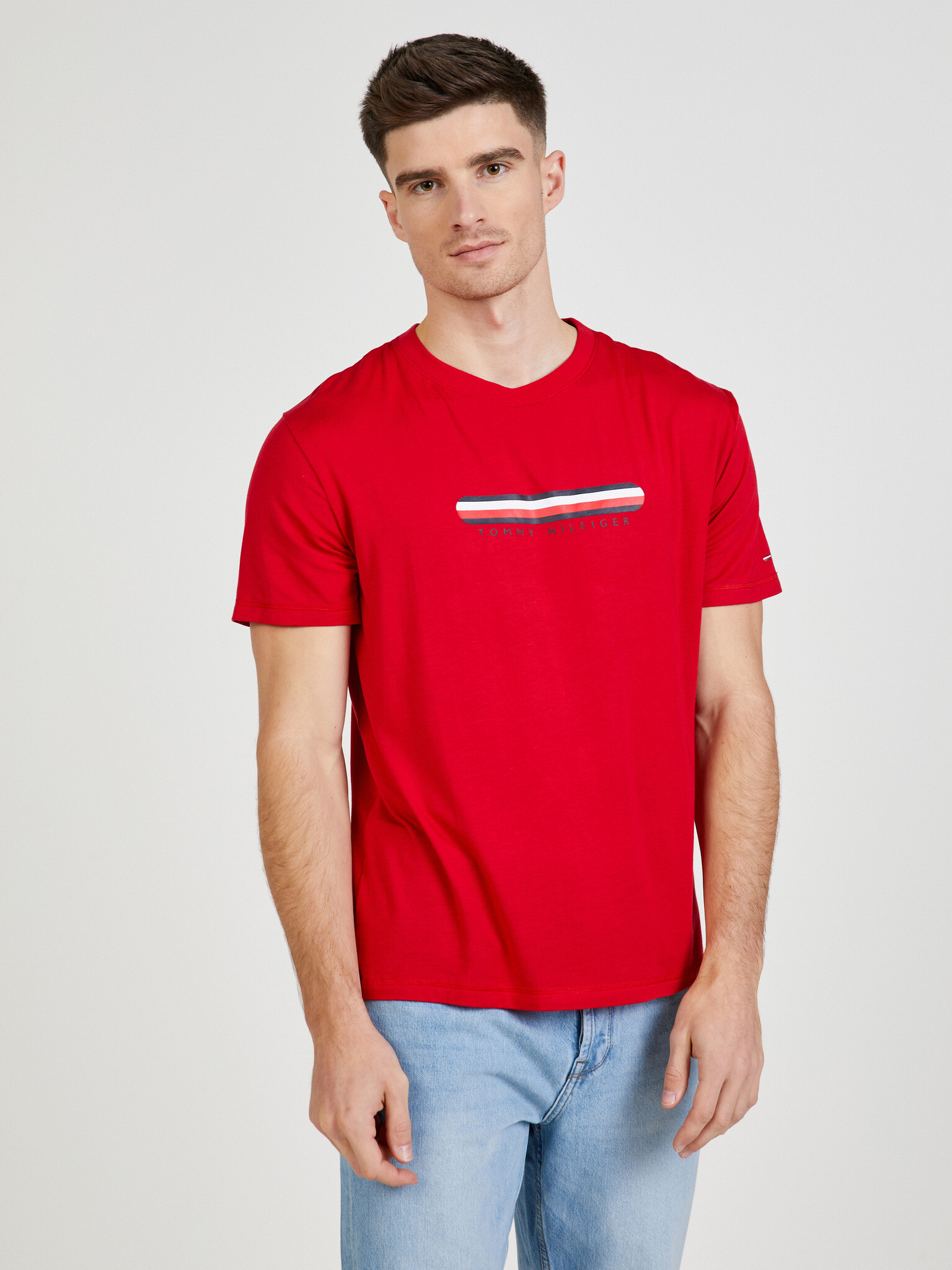 Tommy Hilfiger Tricou Roșu - Pled.ro