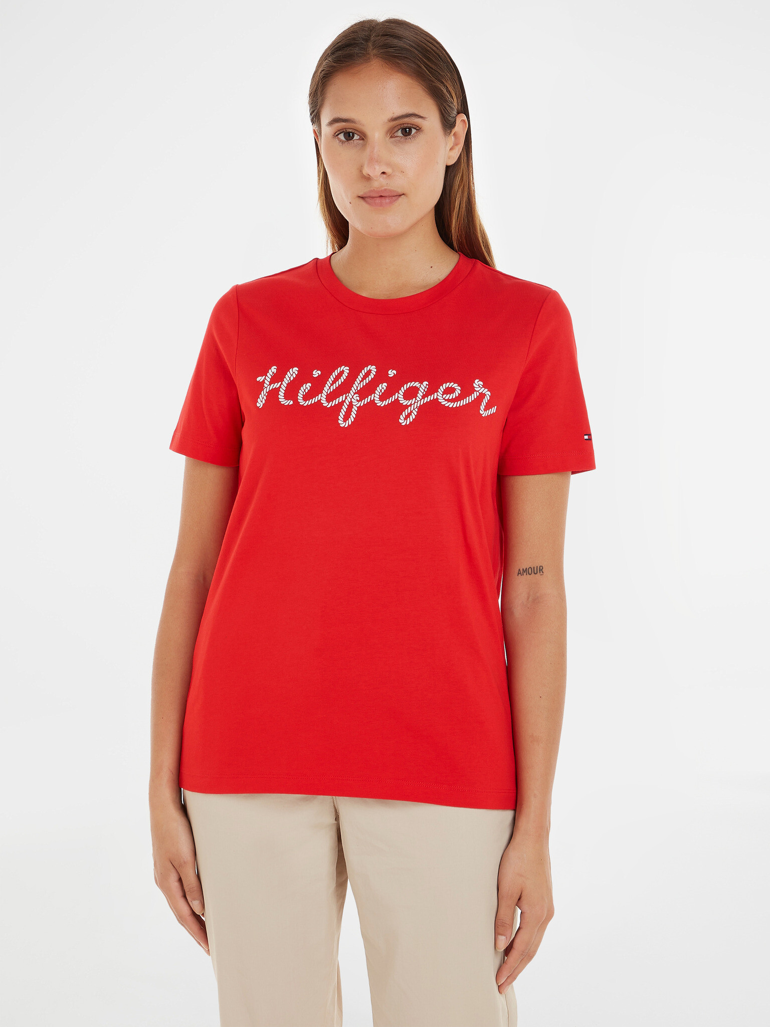 Tommy Hilfiger Tricou Roșu - Pled.ro