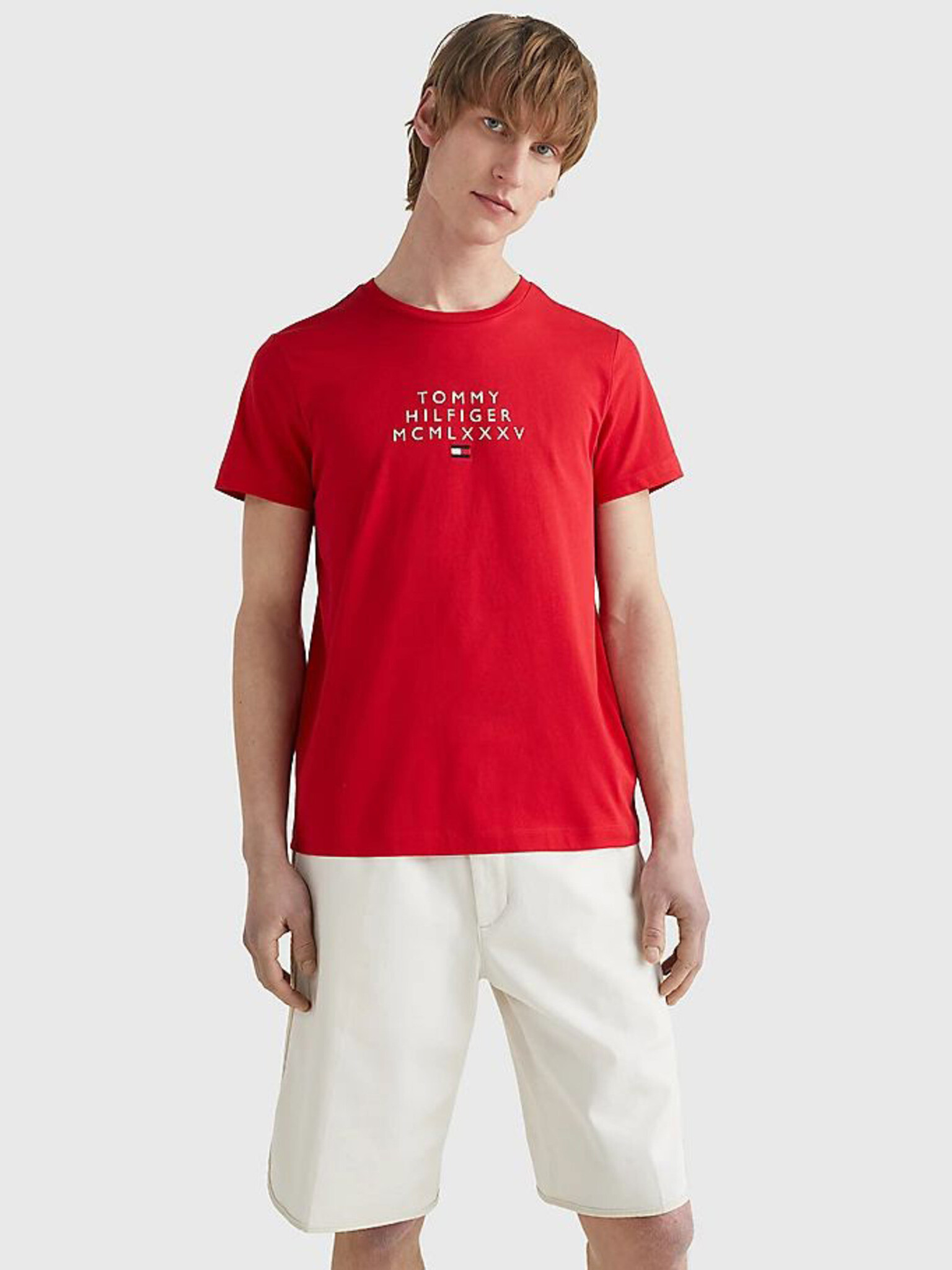 Tommy Hilfiger Tricou Roșu - Pled.ro