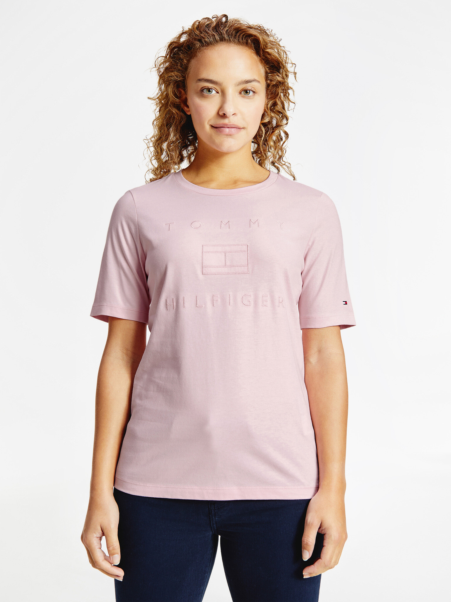 Tommy Hilfiger Tricou Roz - Pled.ro