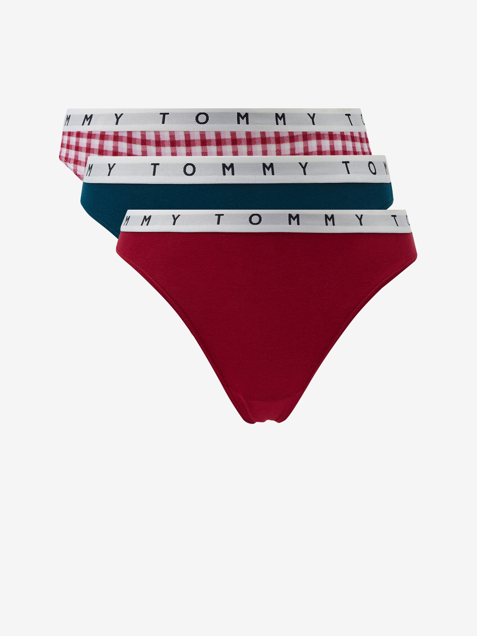 Tommy Hilfiger Underwear Chiloți 3 bucăți Roșu - Pled.ro