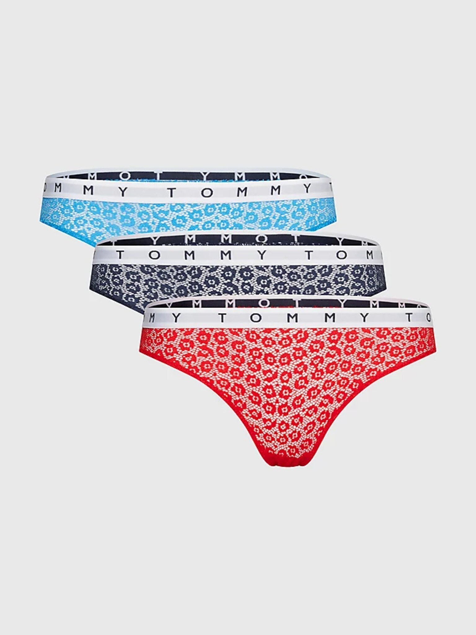 Tommy Hilfiger Underwear Chiloți 3 bucăți Roșu - Pled.ro