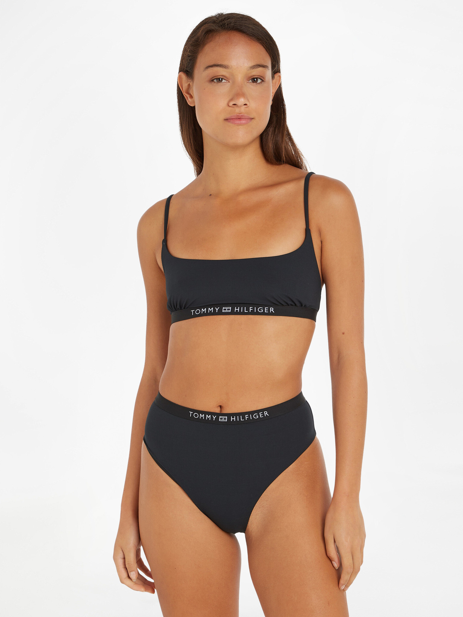 Tommy Hilfiger Underwear Partea superioară a costumului de baie Negru - Pled.ro