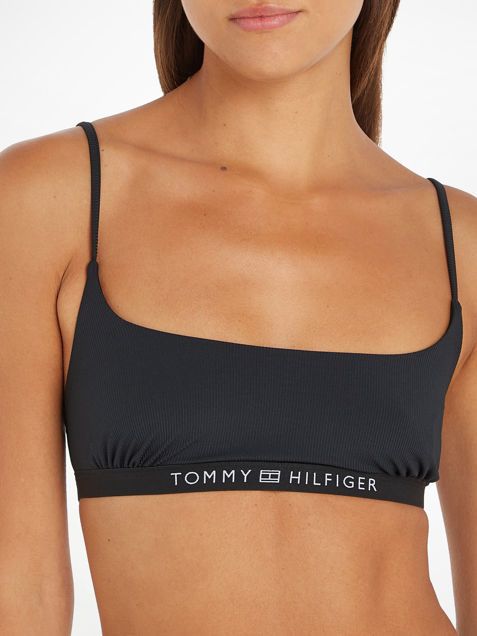 Tommy Hilfiger Underwear Partea superioară a costumului de baie Negru - Pled.ro