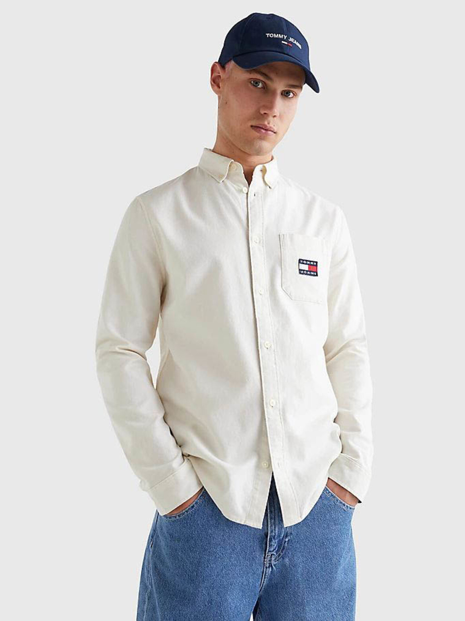 Tommy Jeans Cămașă Alb - Pled.ro