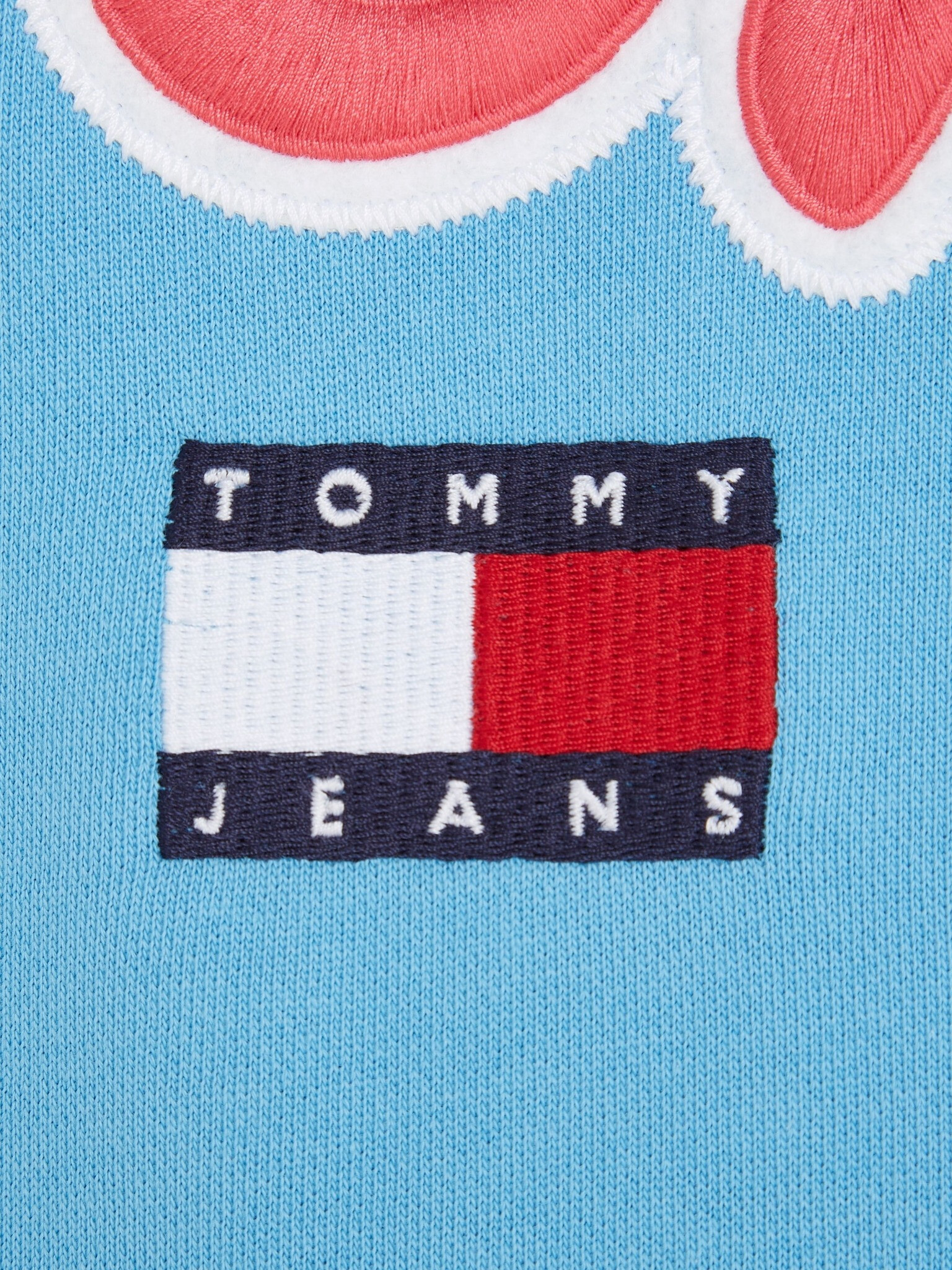 Tommy Jeans College Pop Text Crew Hanorac Albastru - Pled.ro