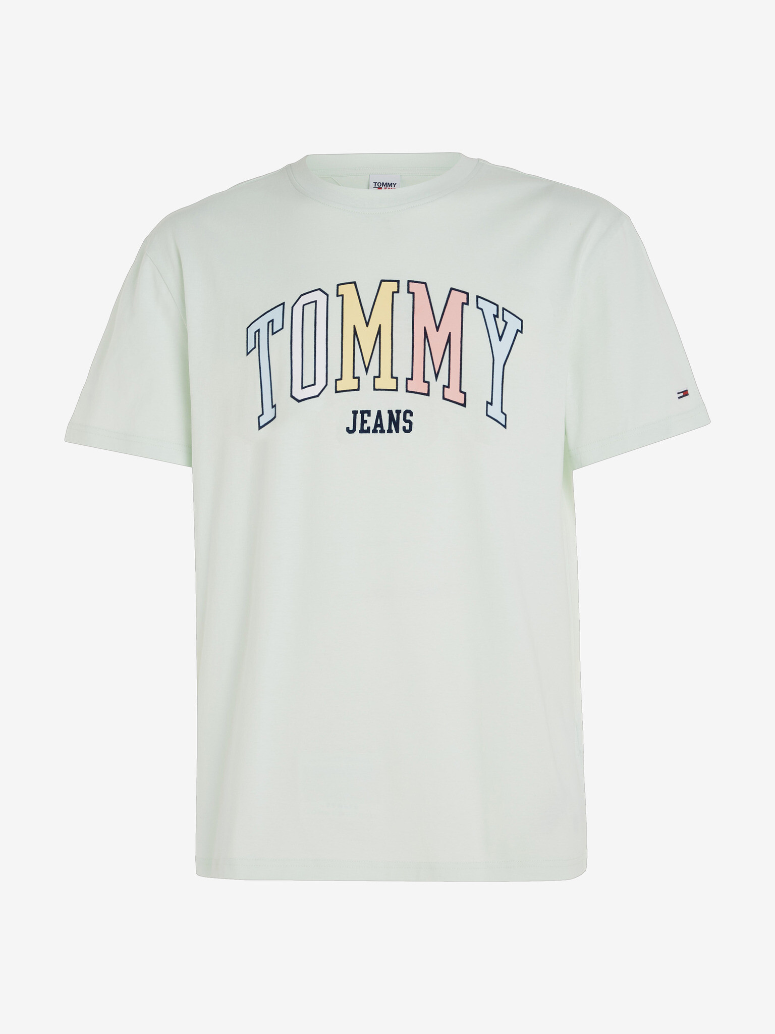 Tommy Jeans College Pop Tricou Verde - Pled.ro