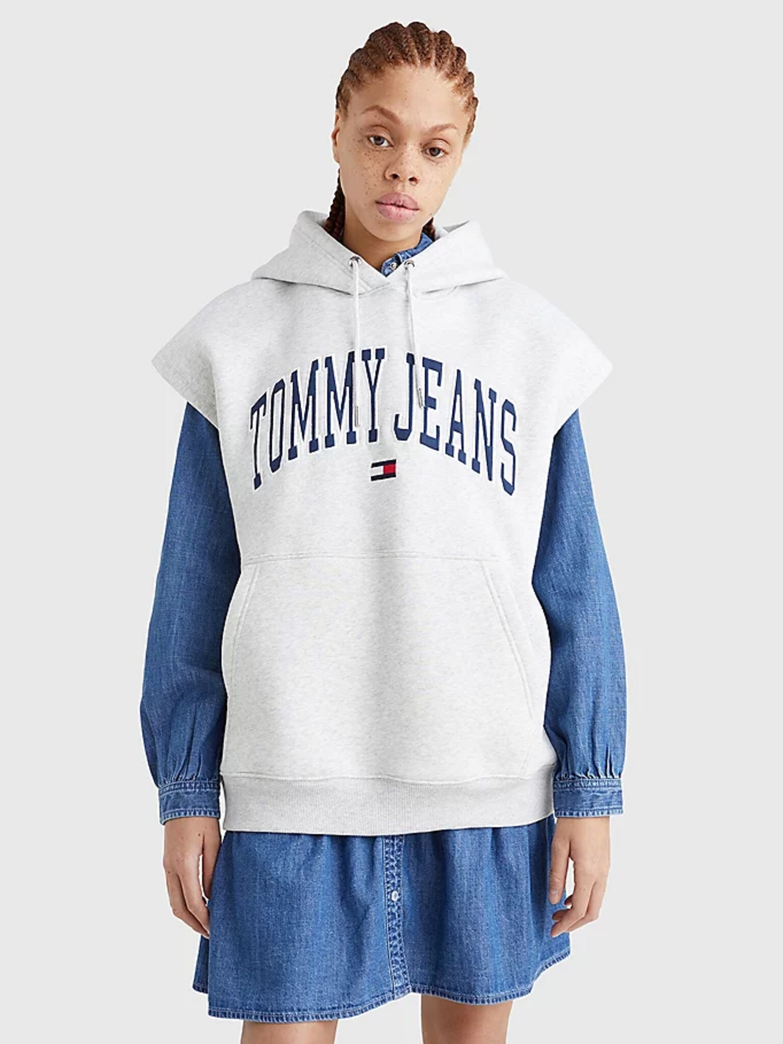 Tommy Jeans Collegiat Hanorac Gri - Pled.ro