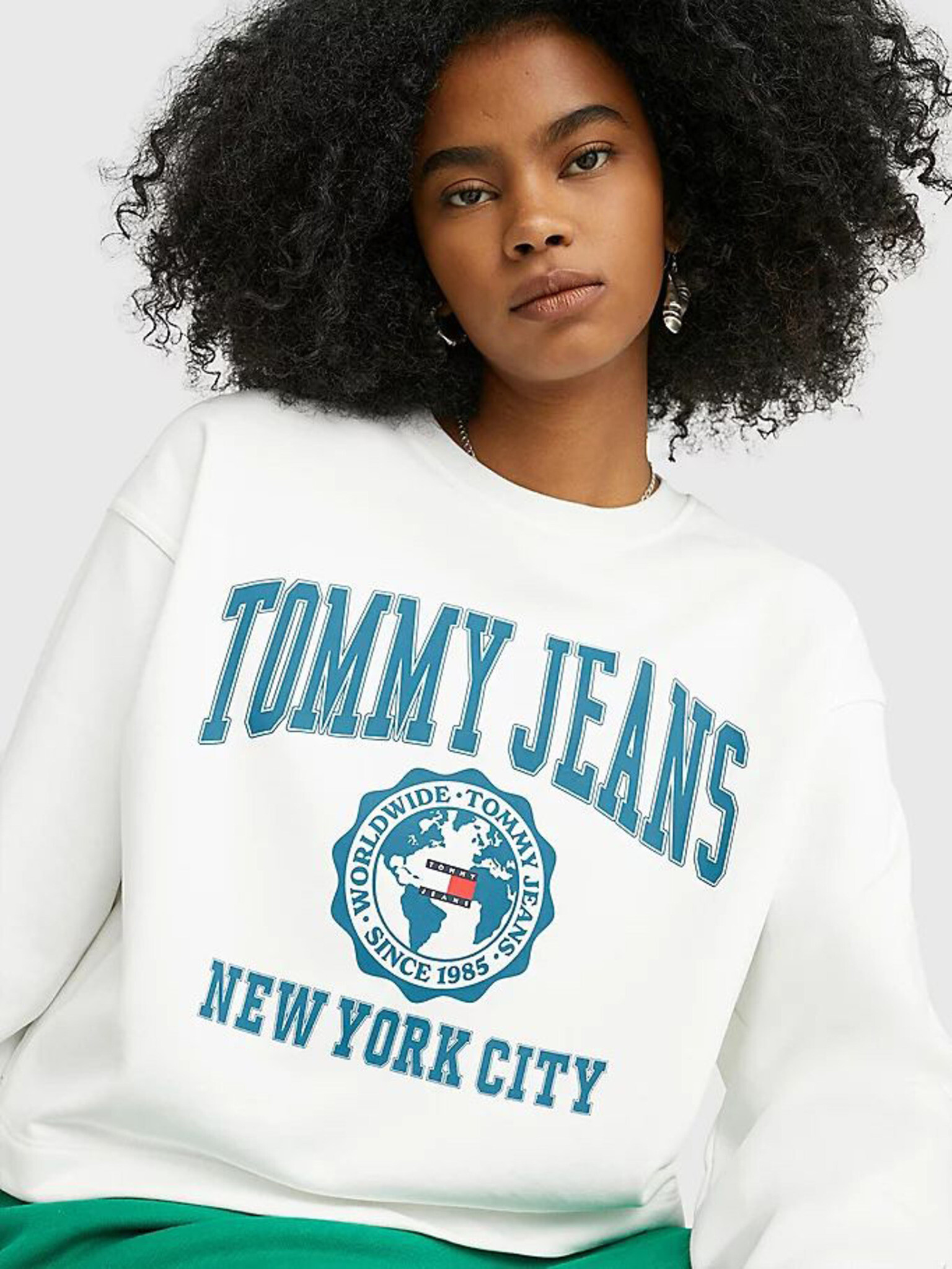 Tommy Jeans Hanorac Alb - Pled.ro