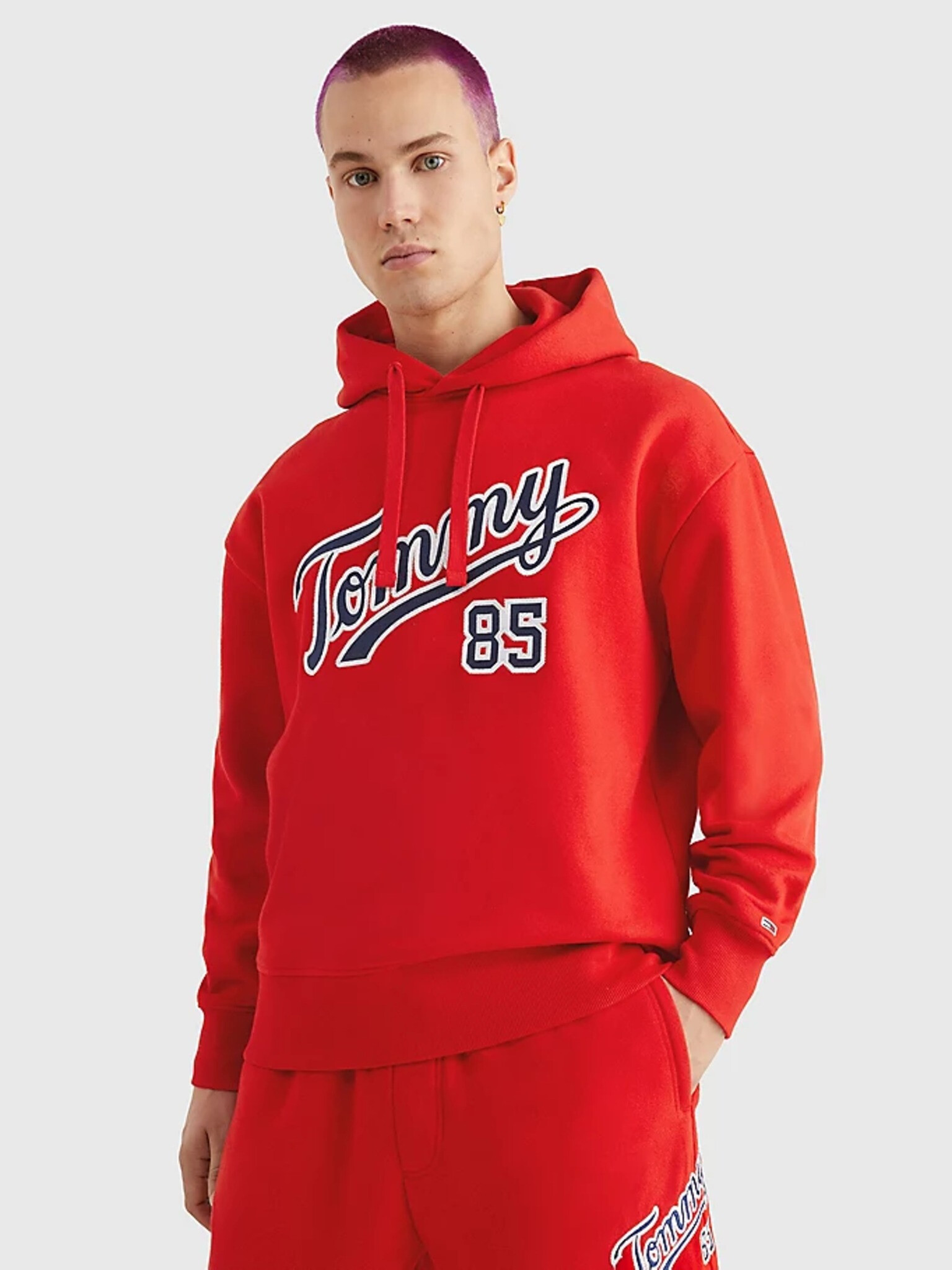 Tommy Jeans Hanorac Roșu - Pled.ro