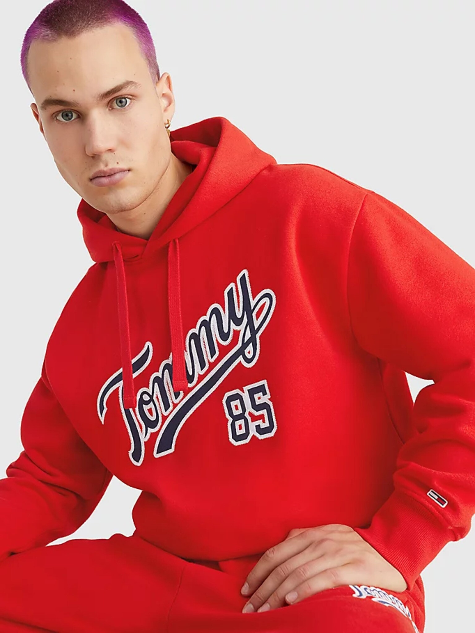 Tommy Jeans Hanorac Roșu - Pled.ro