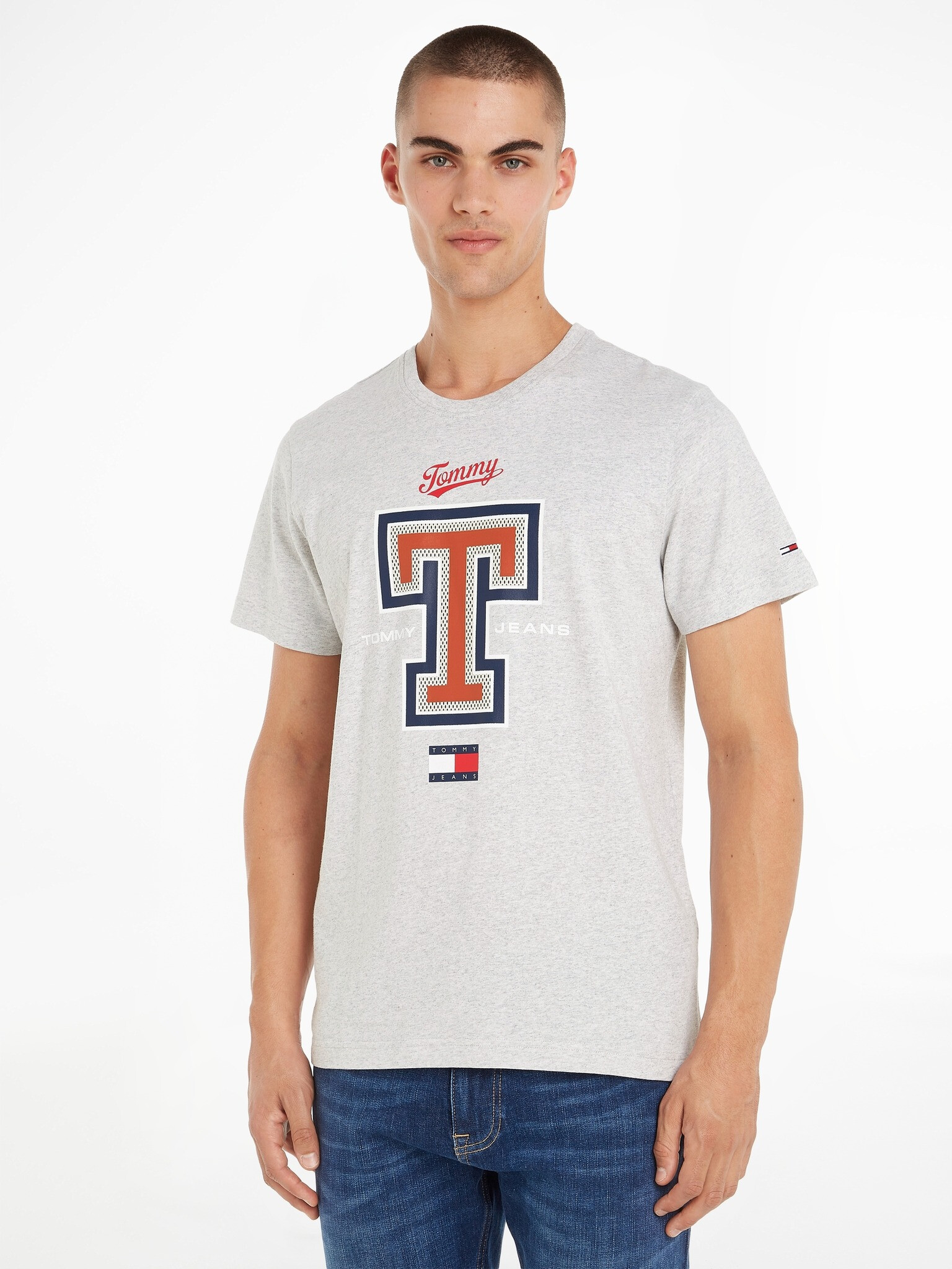 Tommy Jeans Modern Sport Tricou Gri - Pled.ro