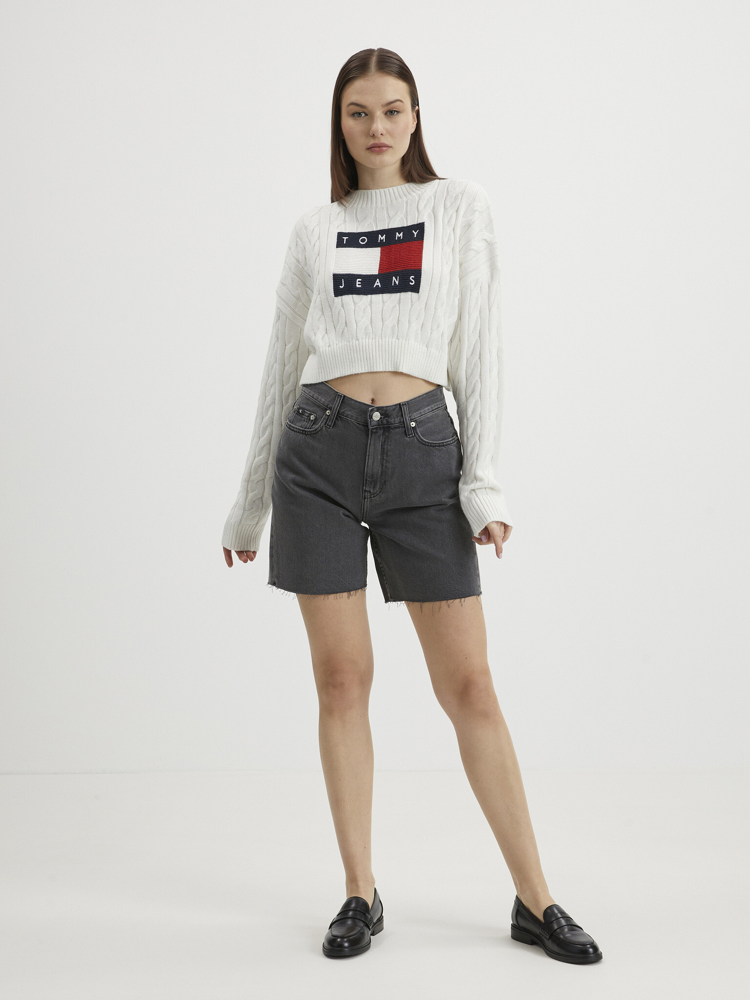 Tommy Jeans Pulover Alb - Pled.ro