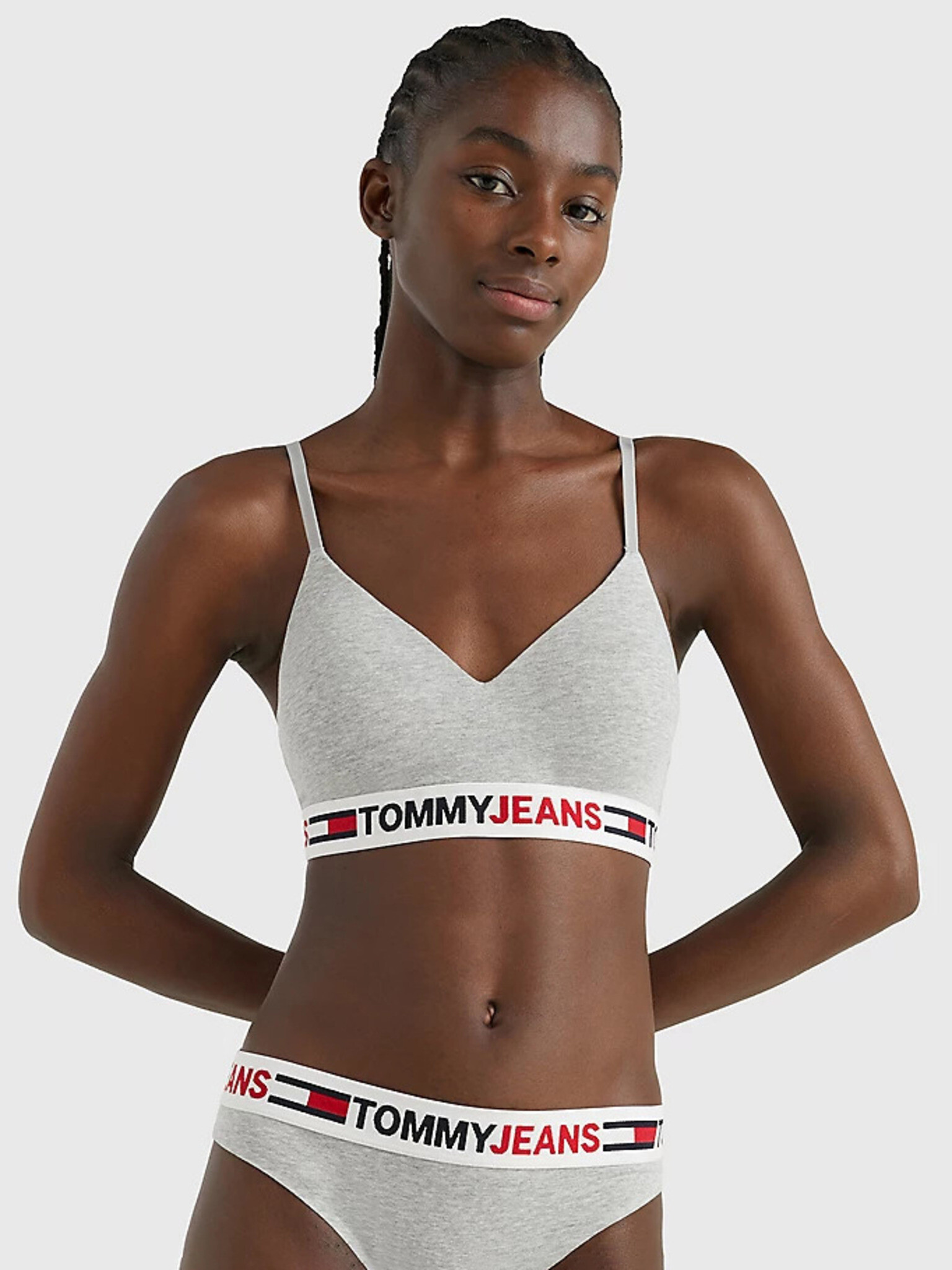 Tommy Jeans Sutien Gri - Pled.ro