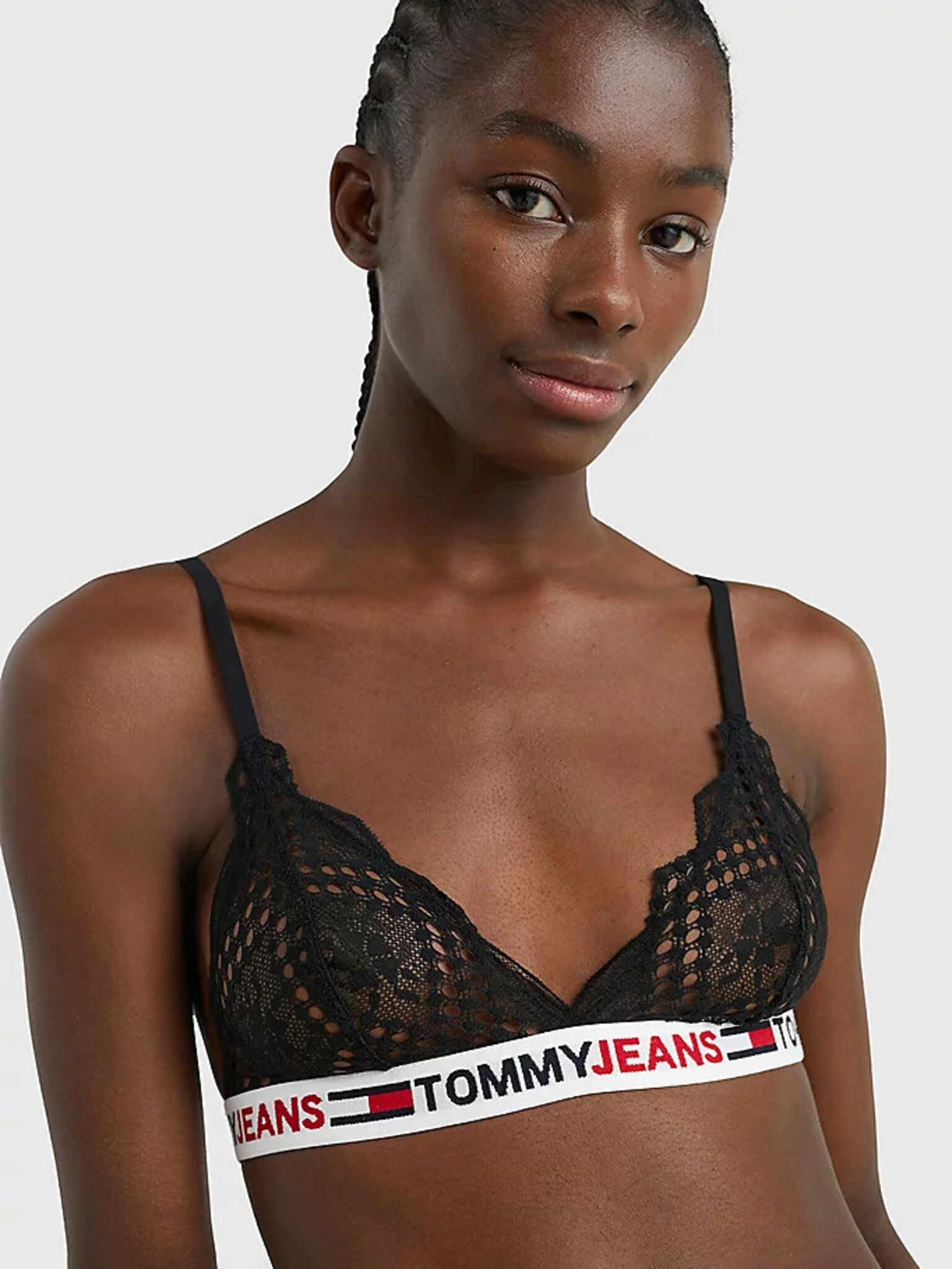 Tommy Jeans Sutien Negru - Pled.ro