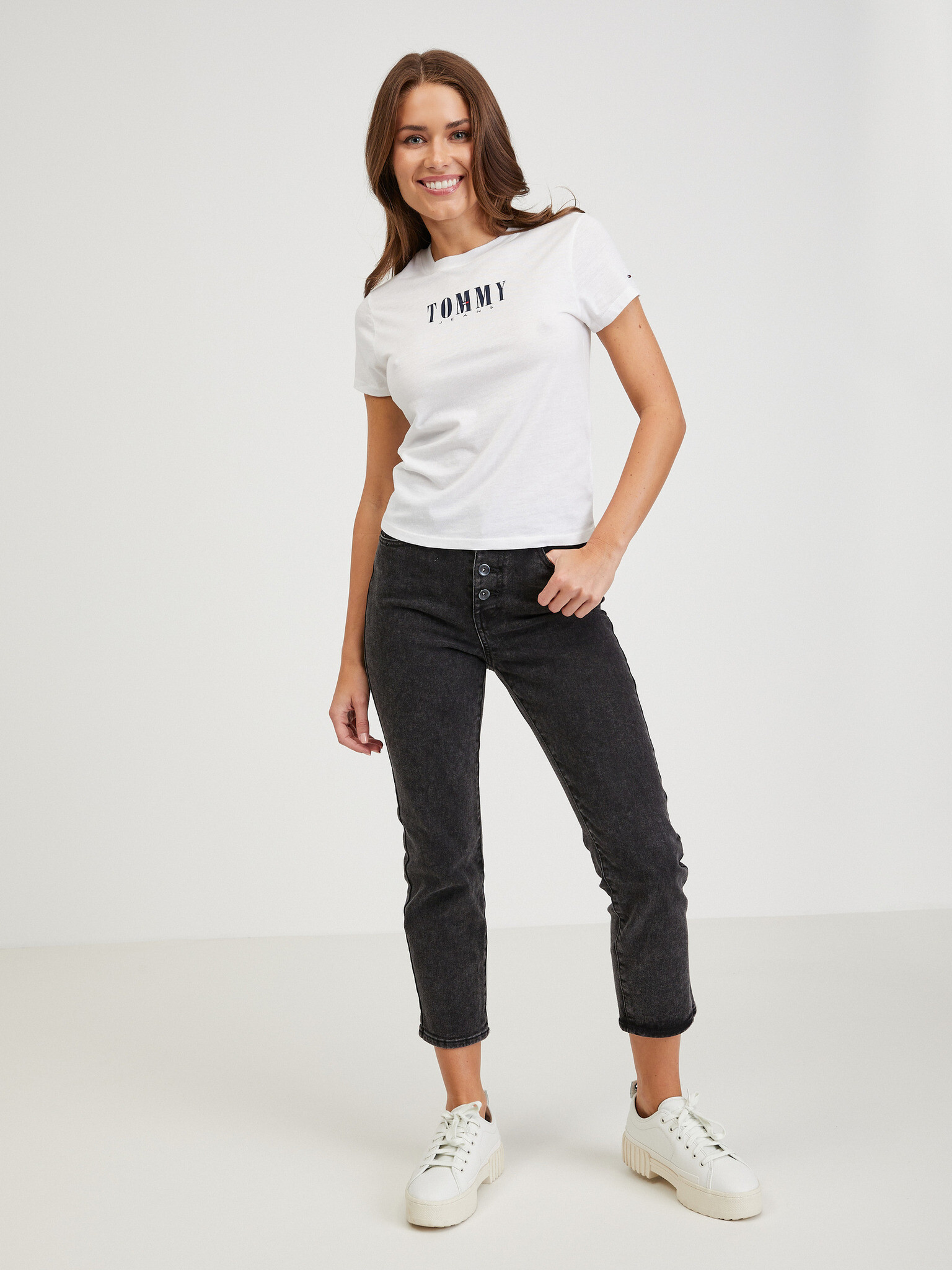 Tommy Jeans Tricou Alb - Pled.ro