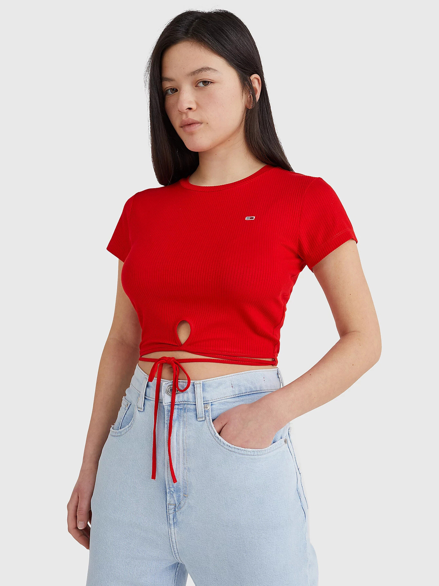 Tommy Jeans Tricou Roșu - Pled.ro