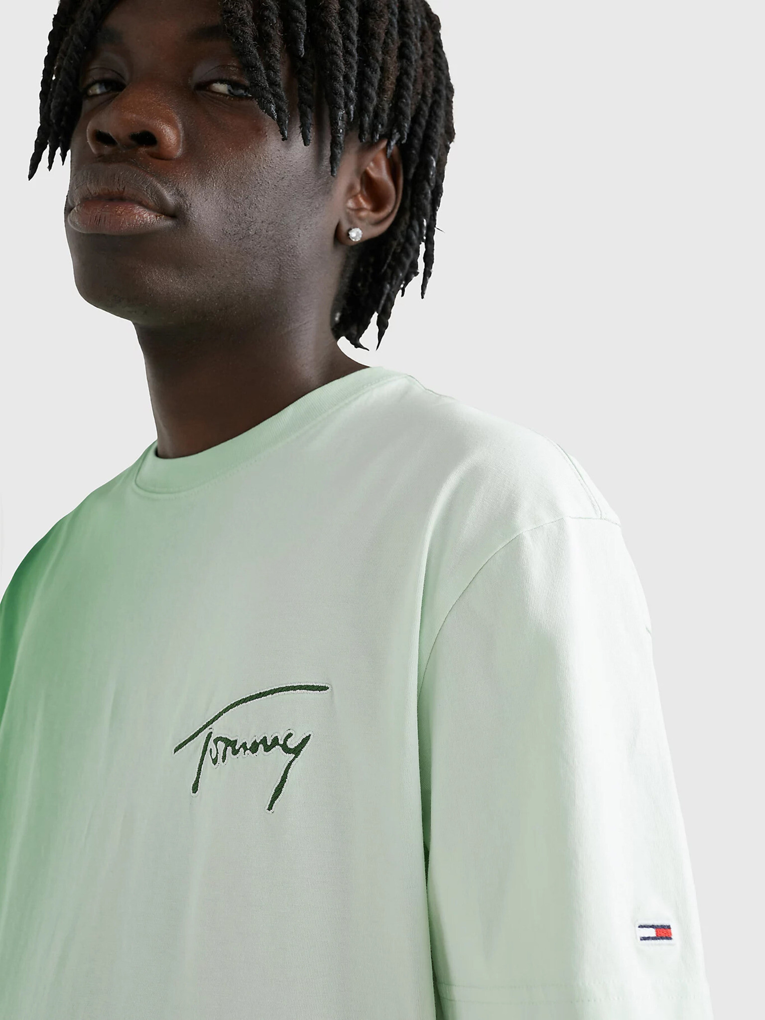 Tommy Jeans Tricou Verde - Pled.ro