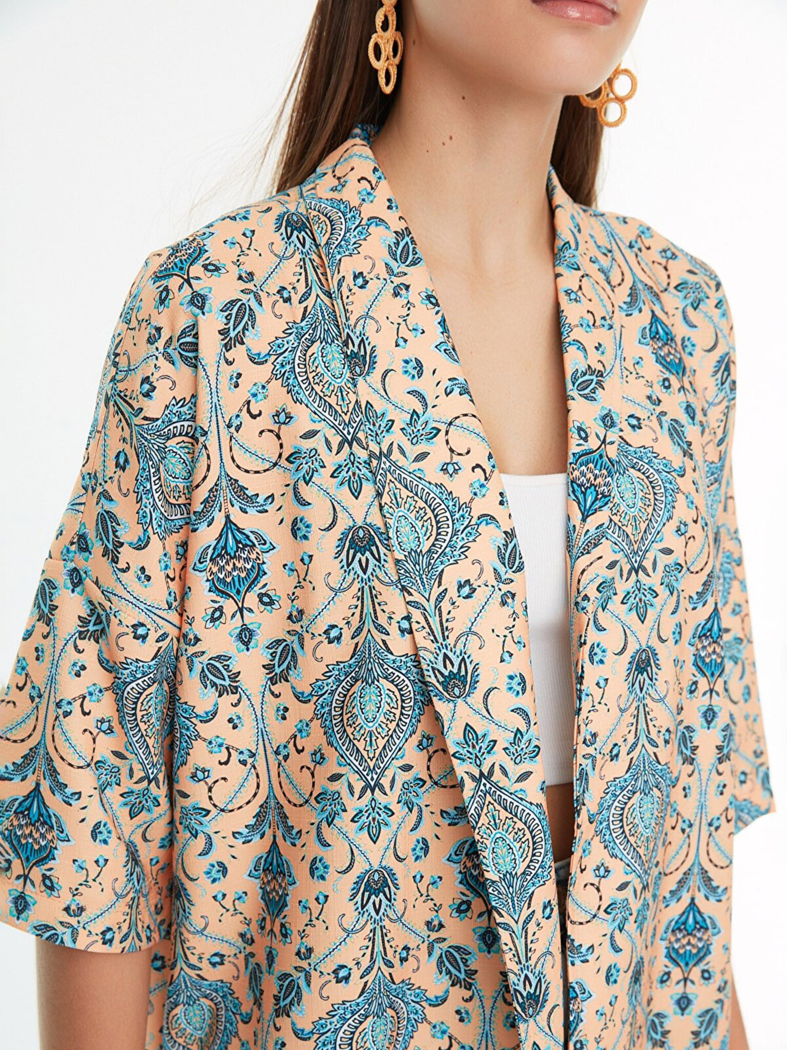 Trendyol Cardigan Bej - Pled.ro