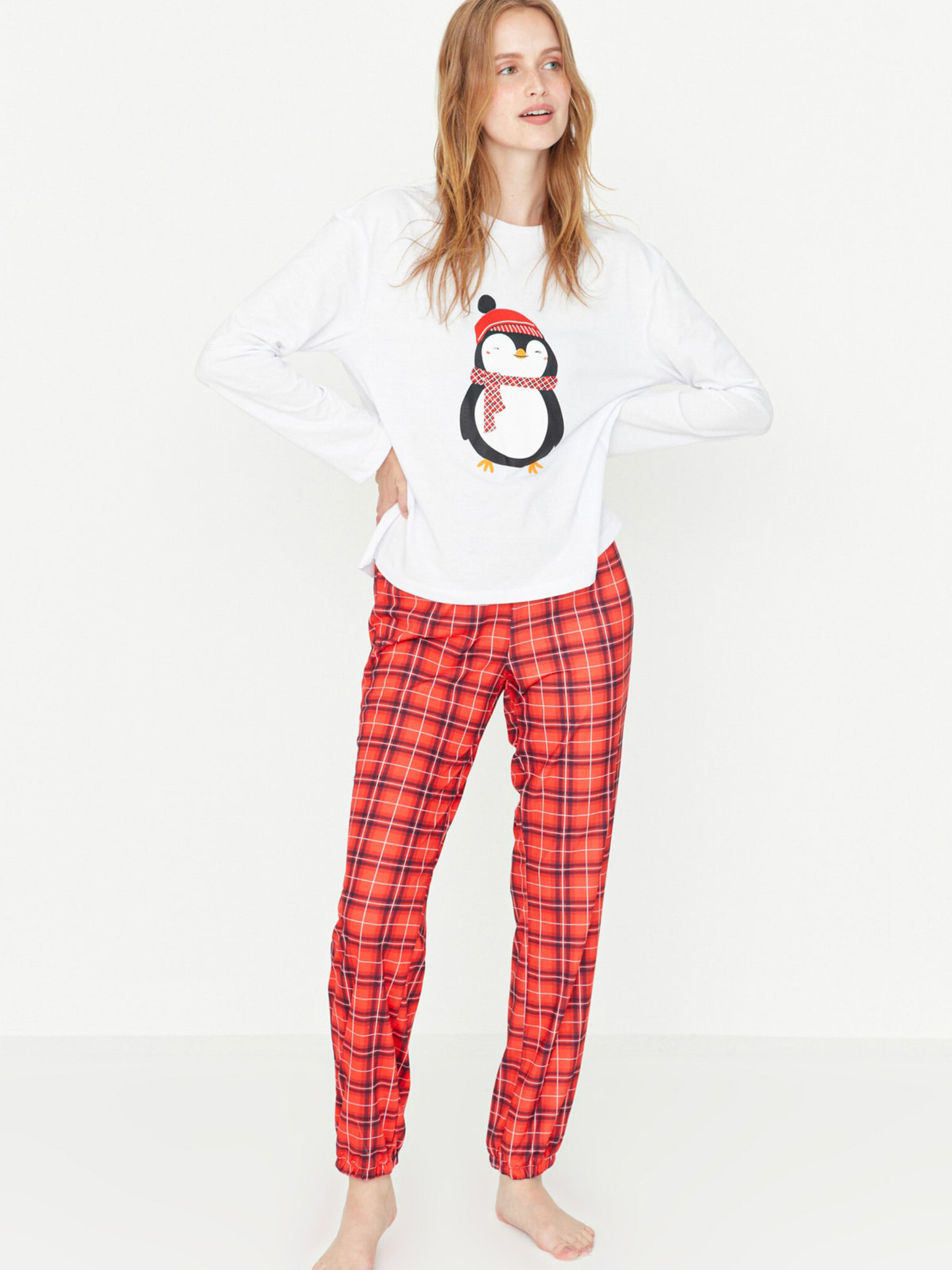 Trendyol Pijama Alb - Pled.ro