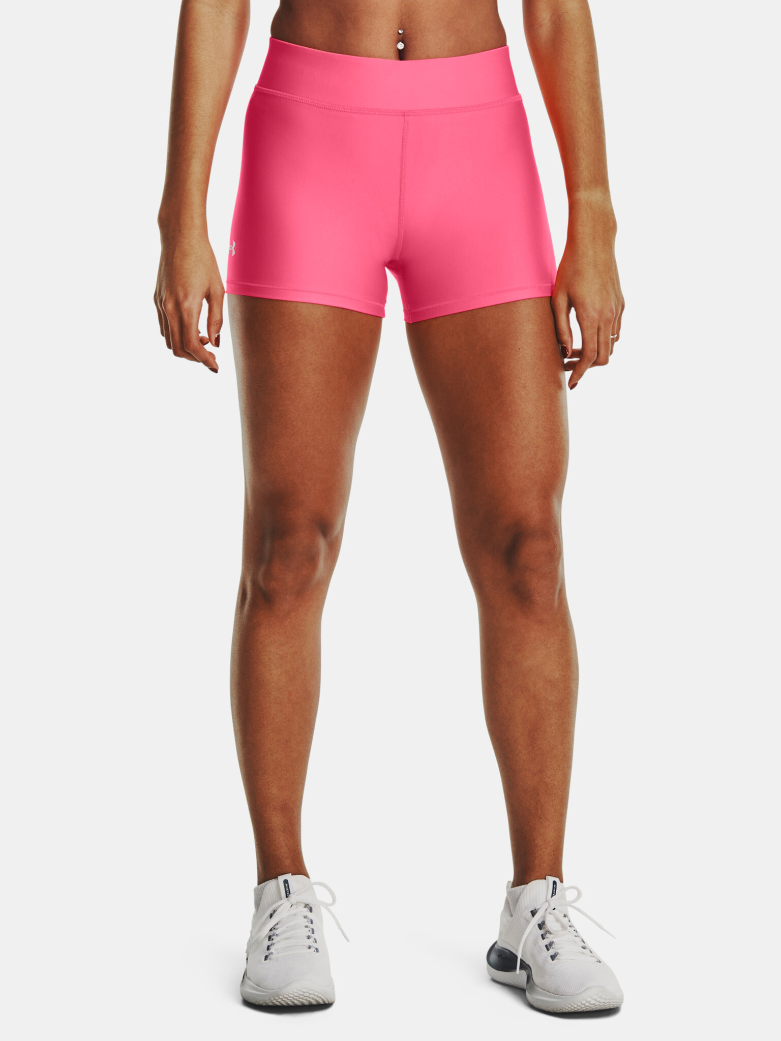 Under Armour Armour Mid Rise Pantaloni scurți Roz - Pled.ro