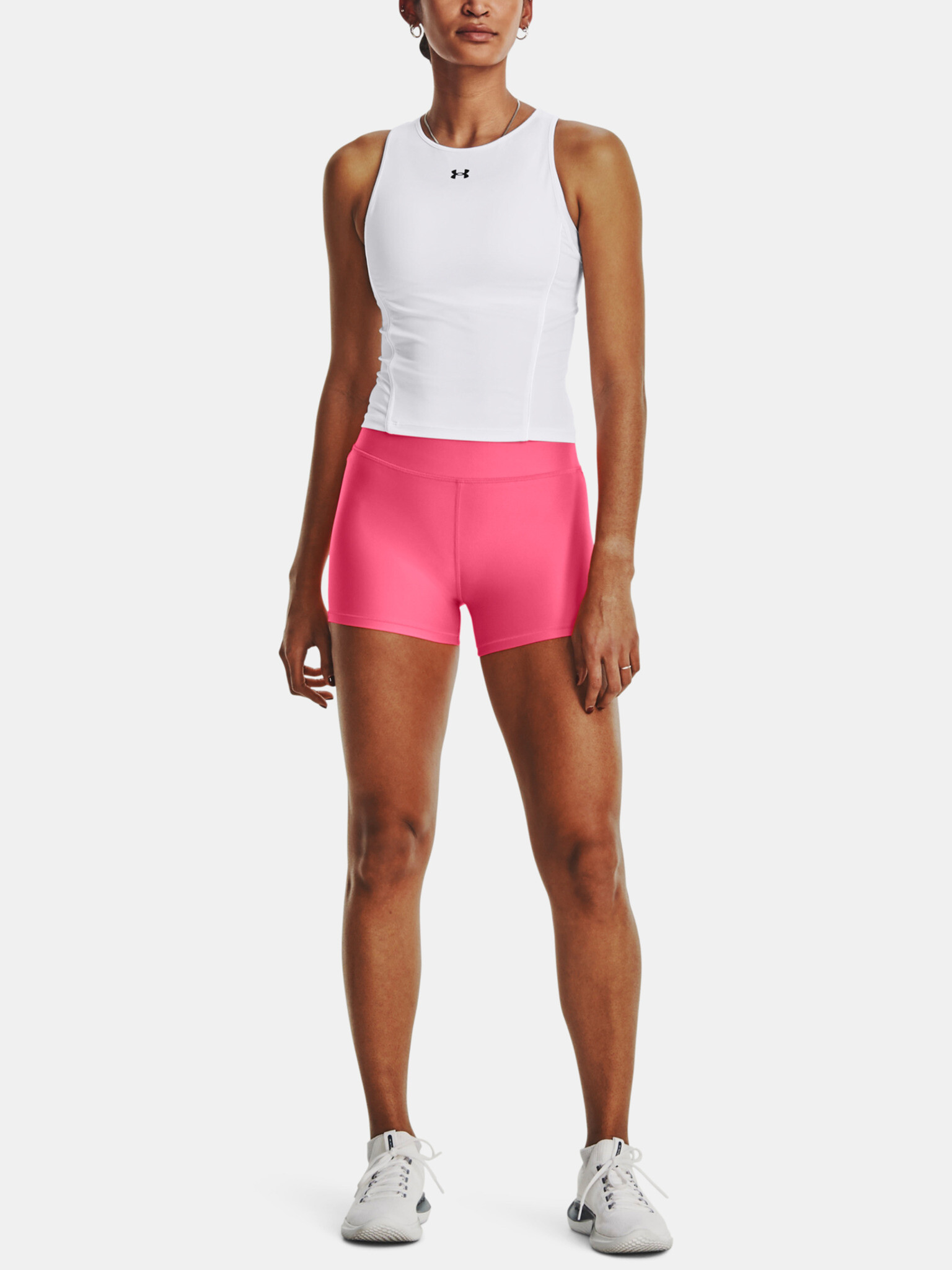 Under Armour Armour Mid Rise Pantaloni scurți Roz - Pled.ro