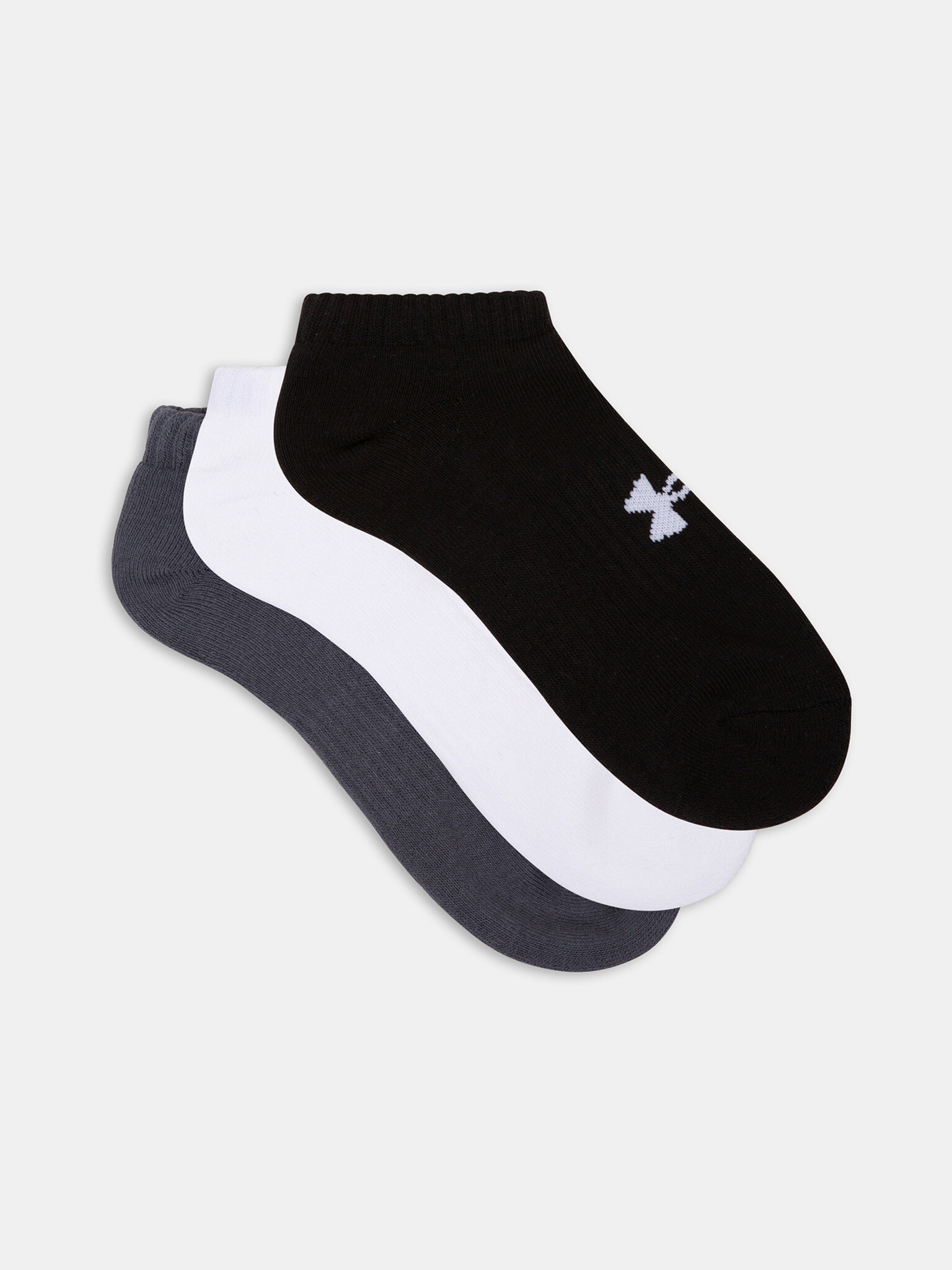 Under Armour Core No Show Set de 3 perechi de șosete Negru - Pled.ro