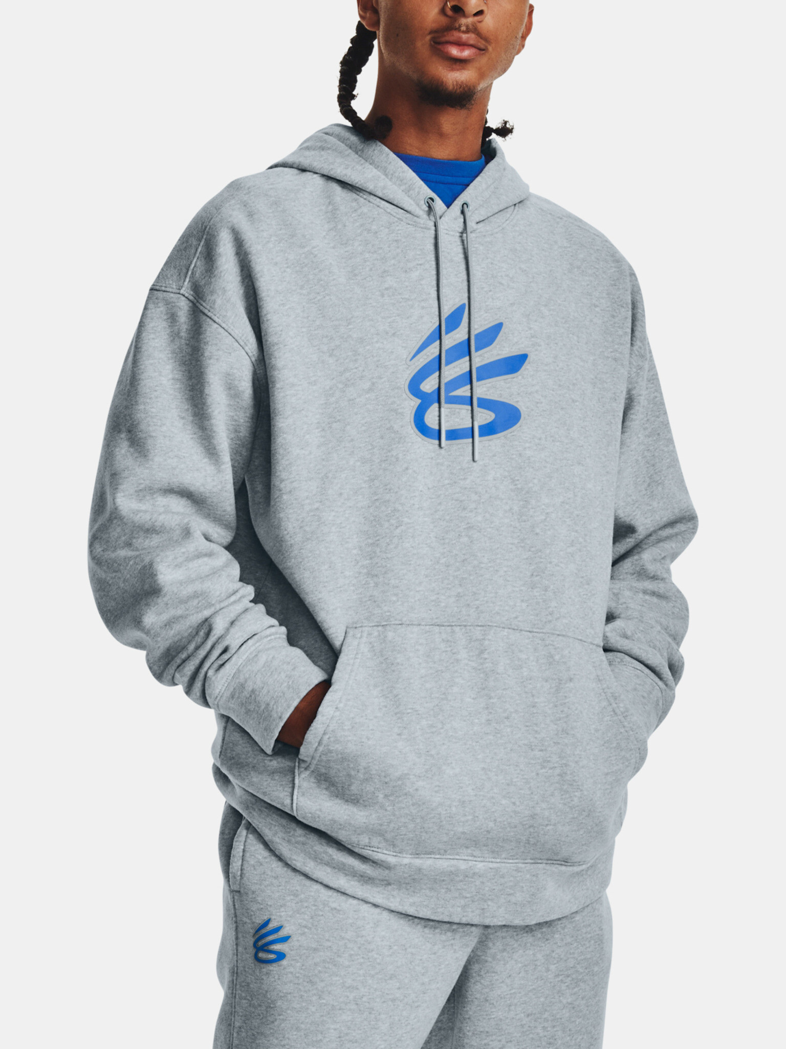 Under Armour Curry Big Splash PO Hoodie Hanorac Albastru - Pled.ro