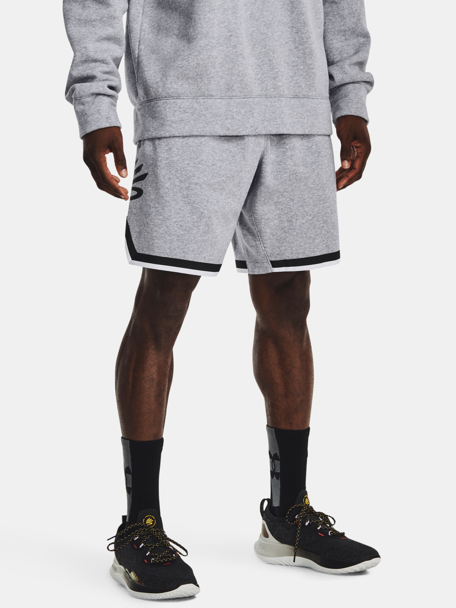 Under Armour Curry Fleece 9'' Pantaloni scurți Gri - Pled.ro