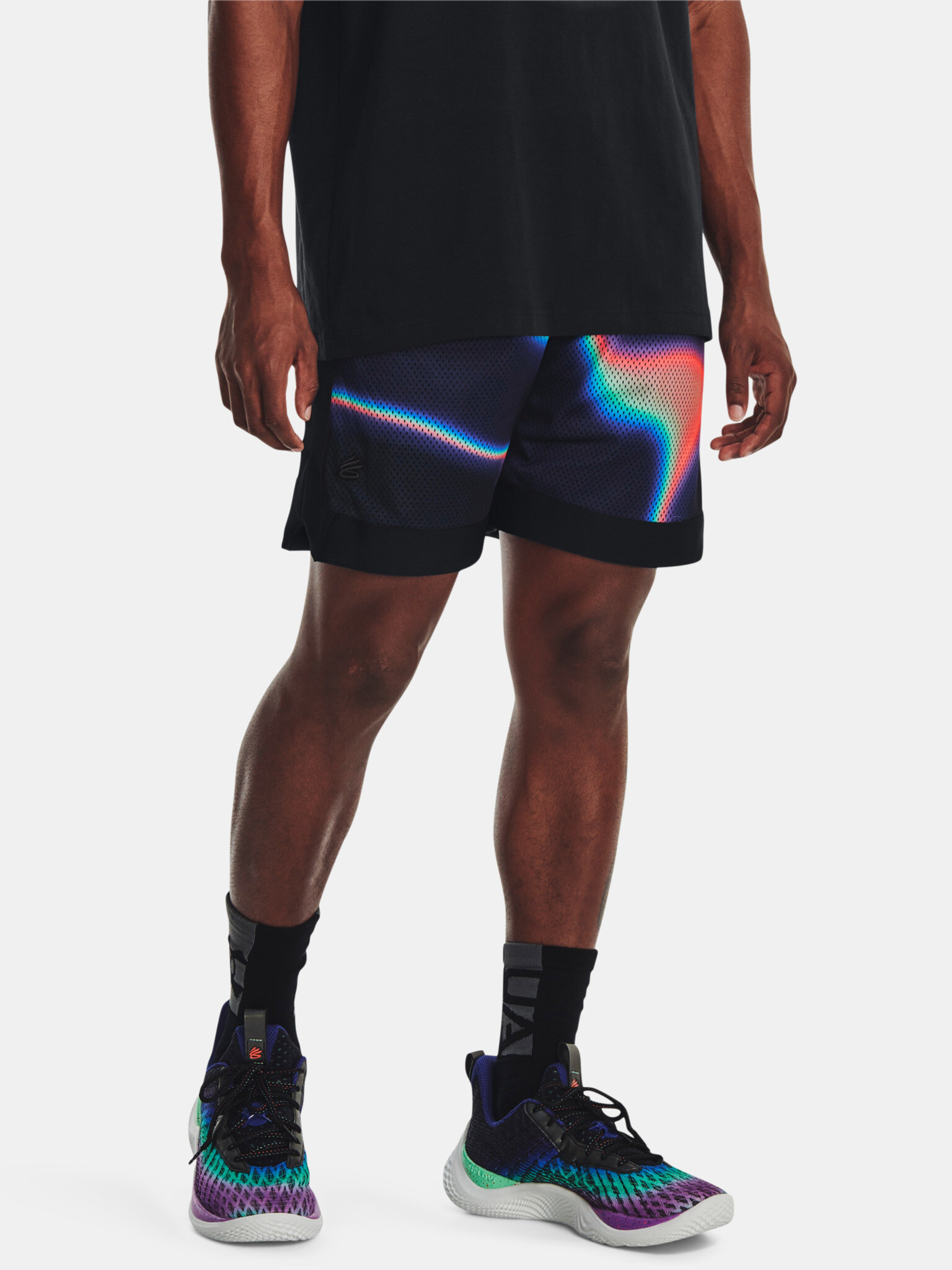 Under Armour Curry Mesh 8'' Short II Pantaloni scurți Negru - Pled.ro