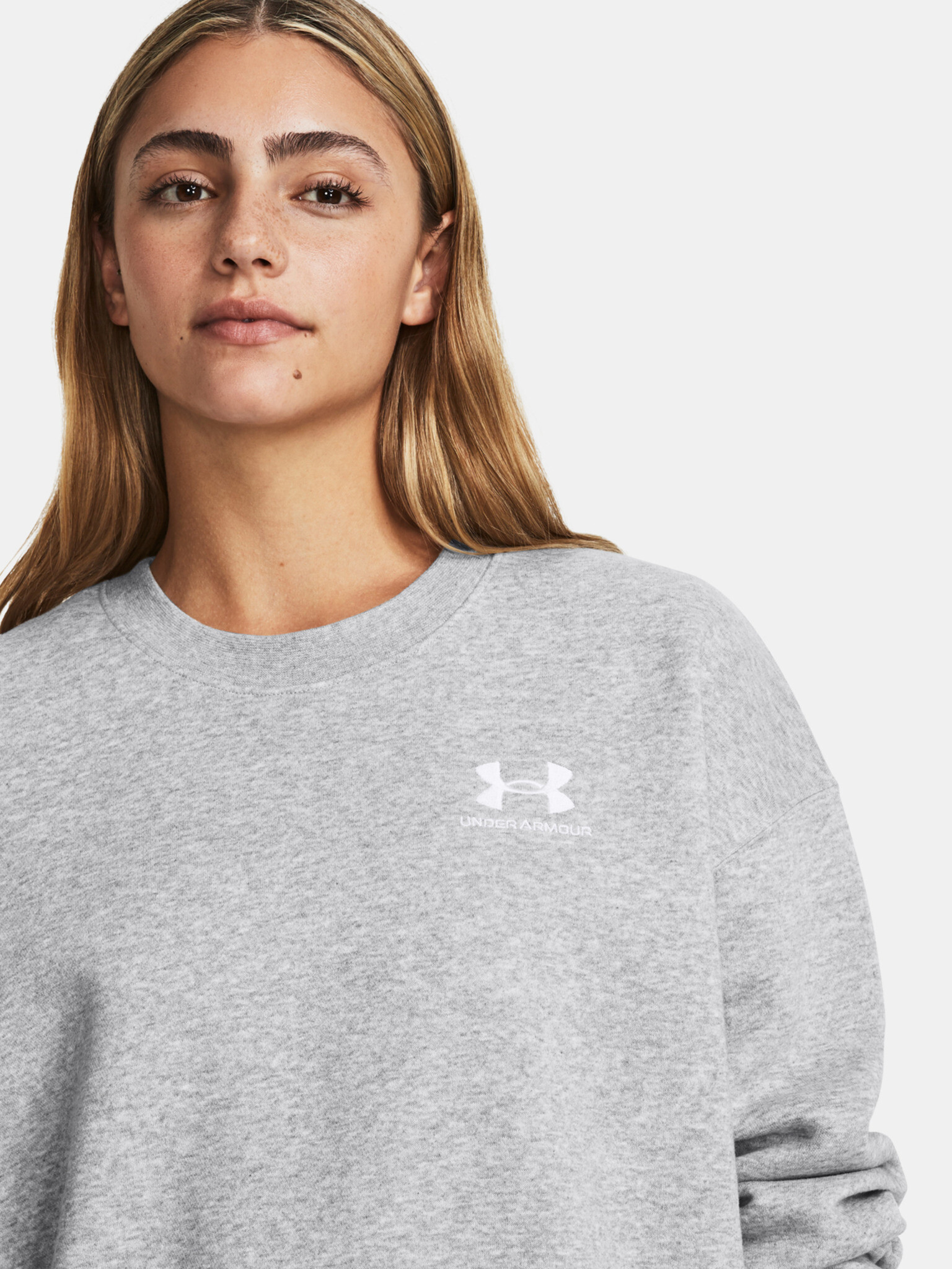 Under Armour Essential Flc OS Crew Hanorac Gri - Pled.ro