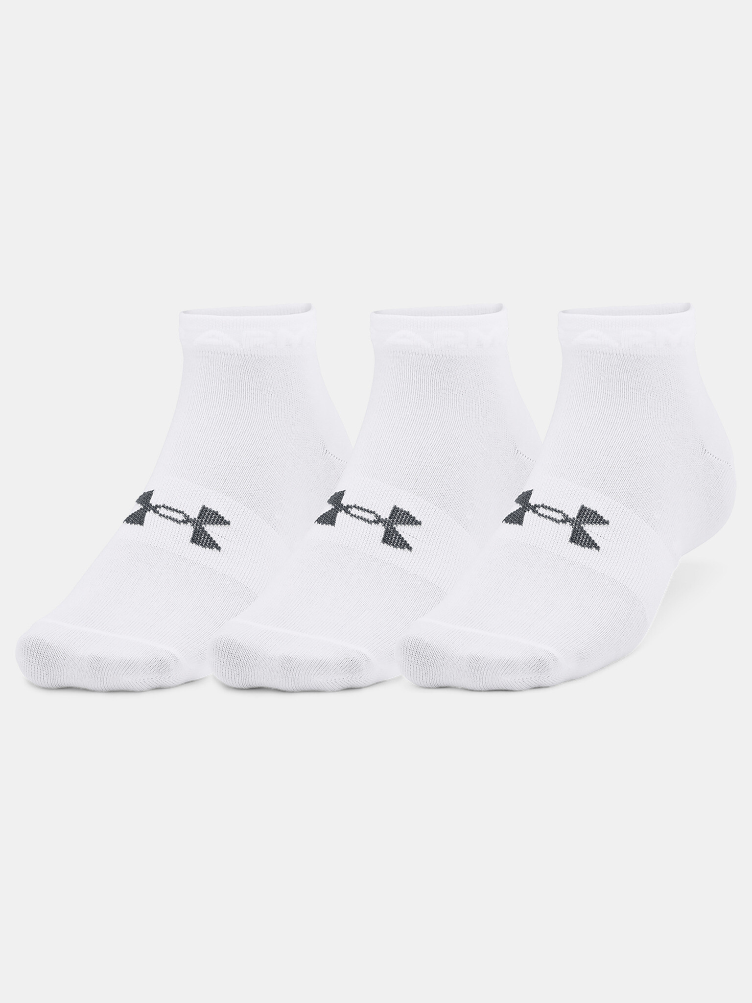 Under Armour Essential Low Cut Set de 3 perechi de șosete Alb - Pled.ro