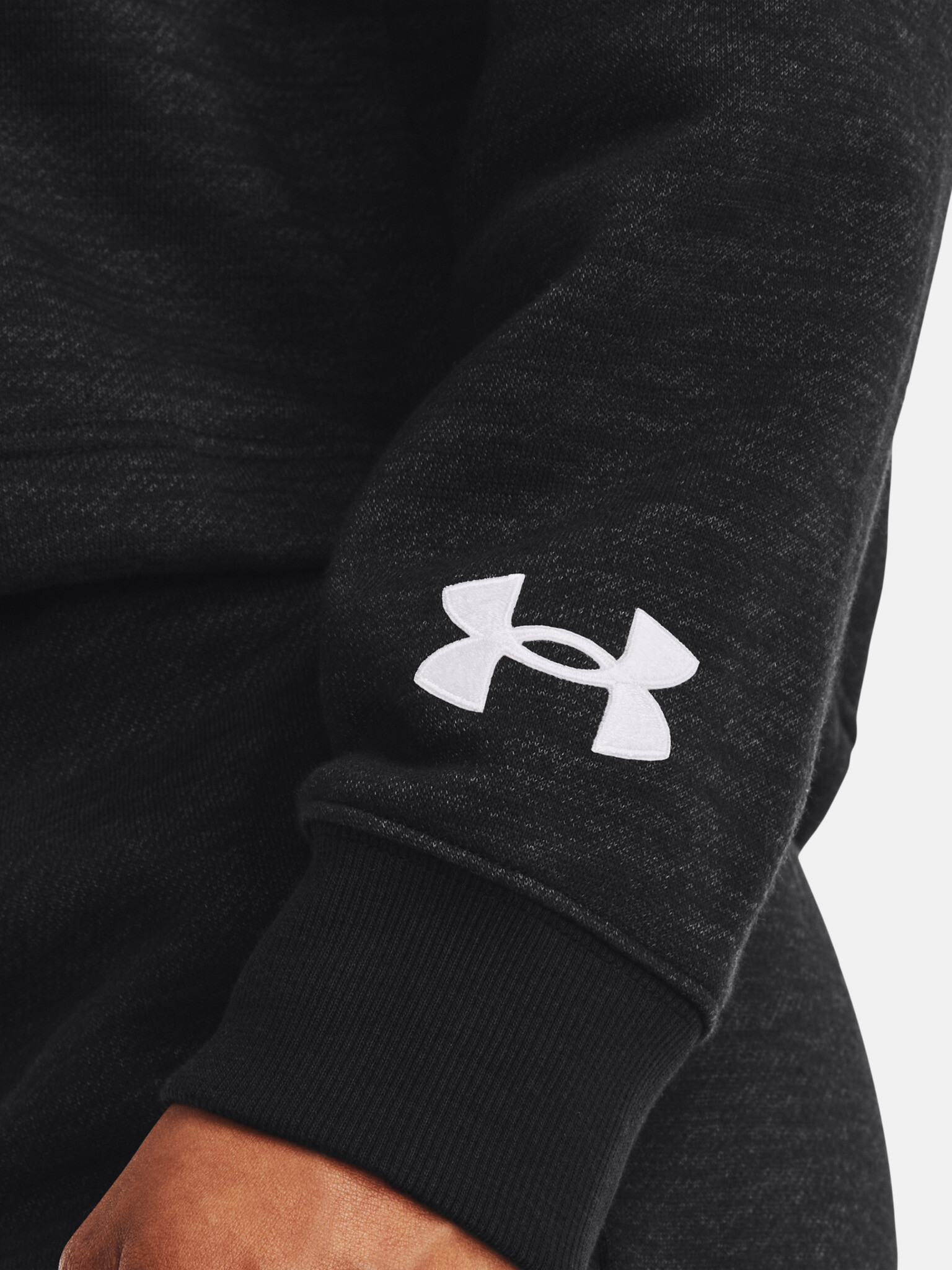 Under Armour Essential Script Crew Hanorac Negru - Pled.ro