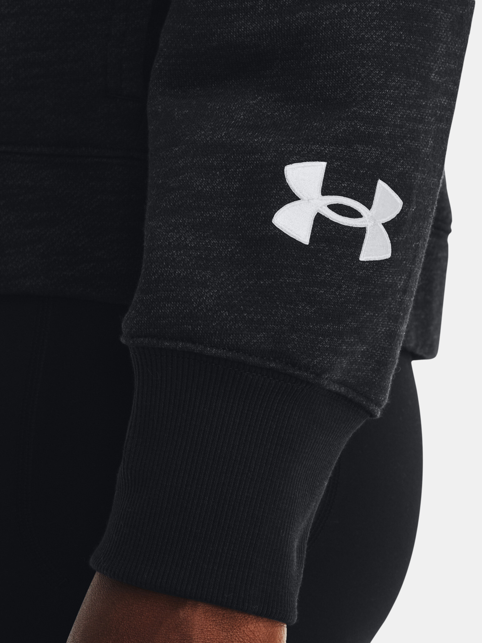 Under Armour Essential Script FZ Hanorac Negru - Pled.ro