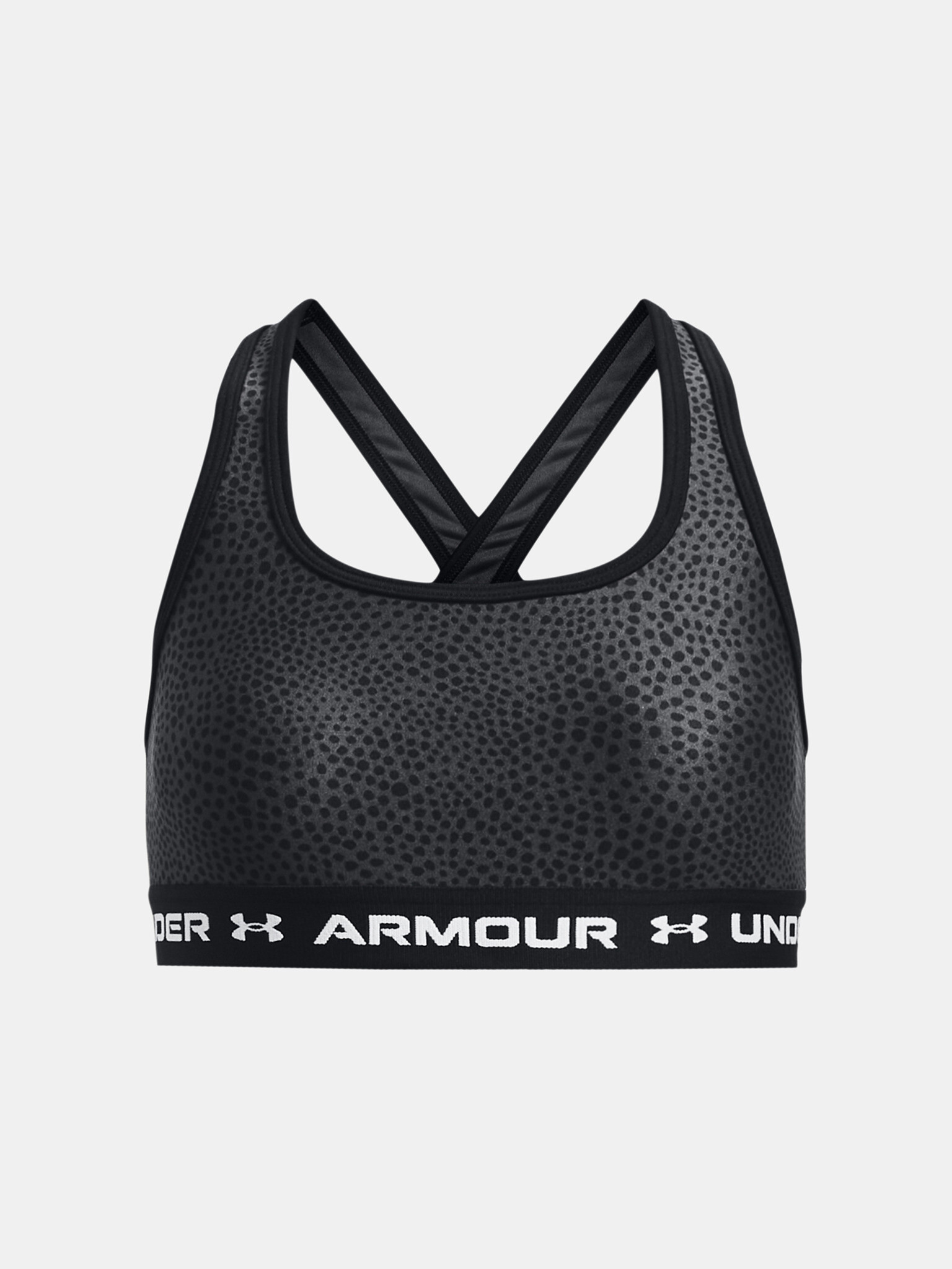 Under Armour G Crossback Mid Printed Sutien pentru fete Negru - Pled.ro