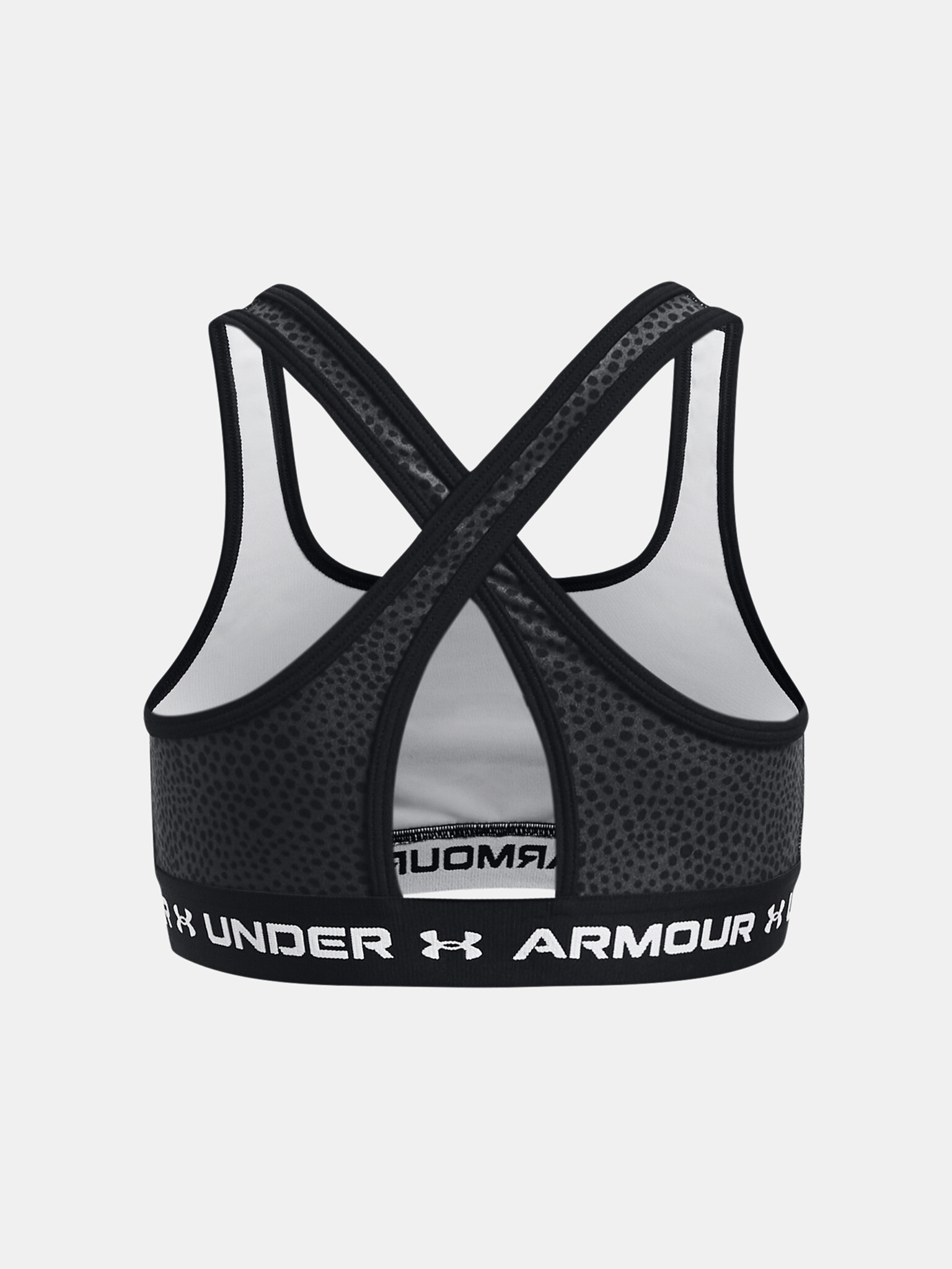 Under Armour G Crossback Mid Printed Sutien pentru fete Negru - Pled.ro