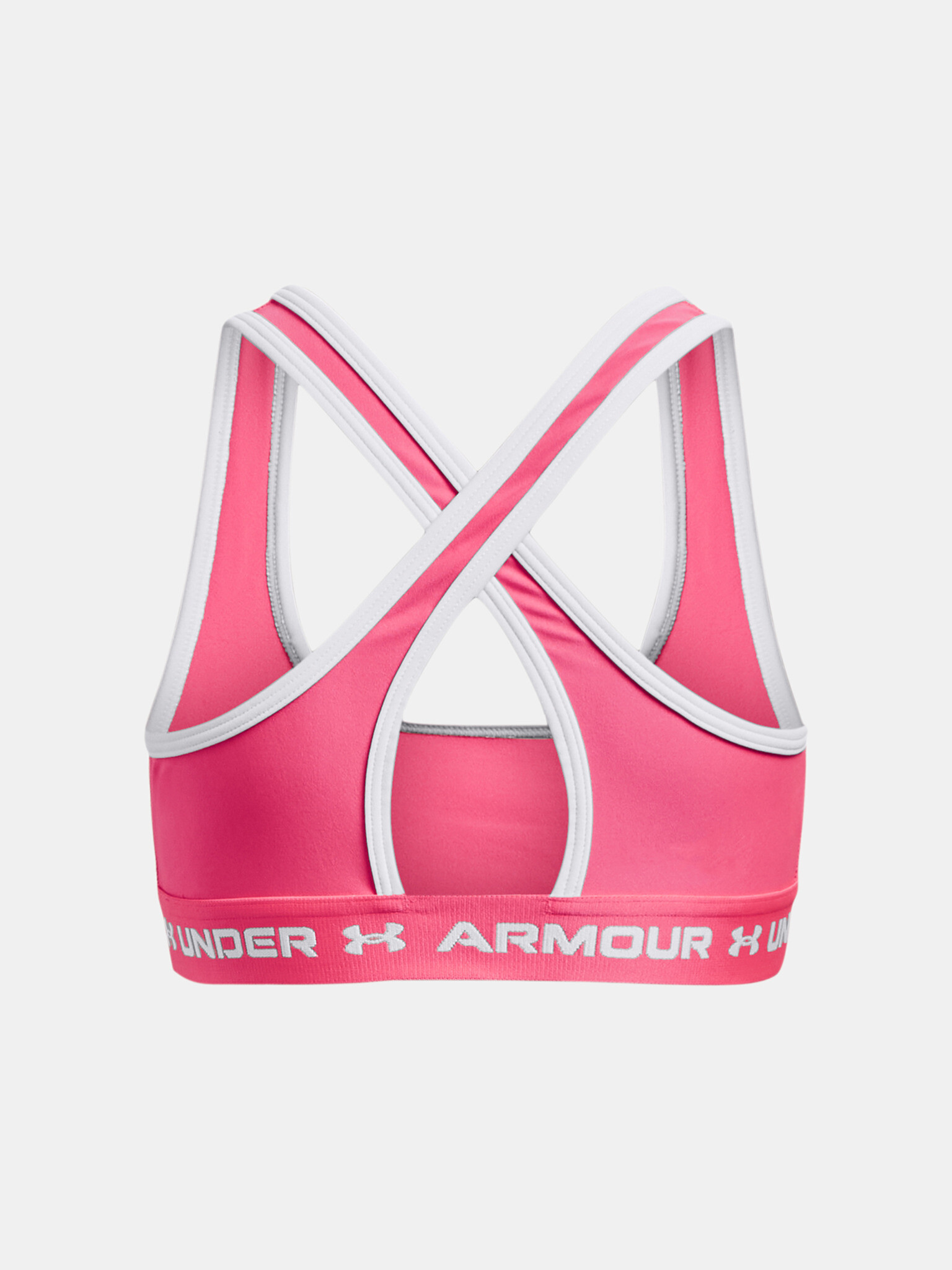 Under Armour G Crossback Mid Solid Sutien pentru fete Roz - Pled.ro