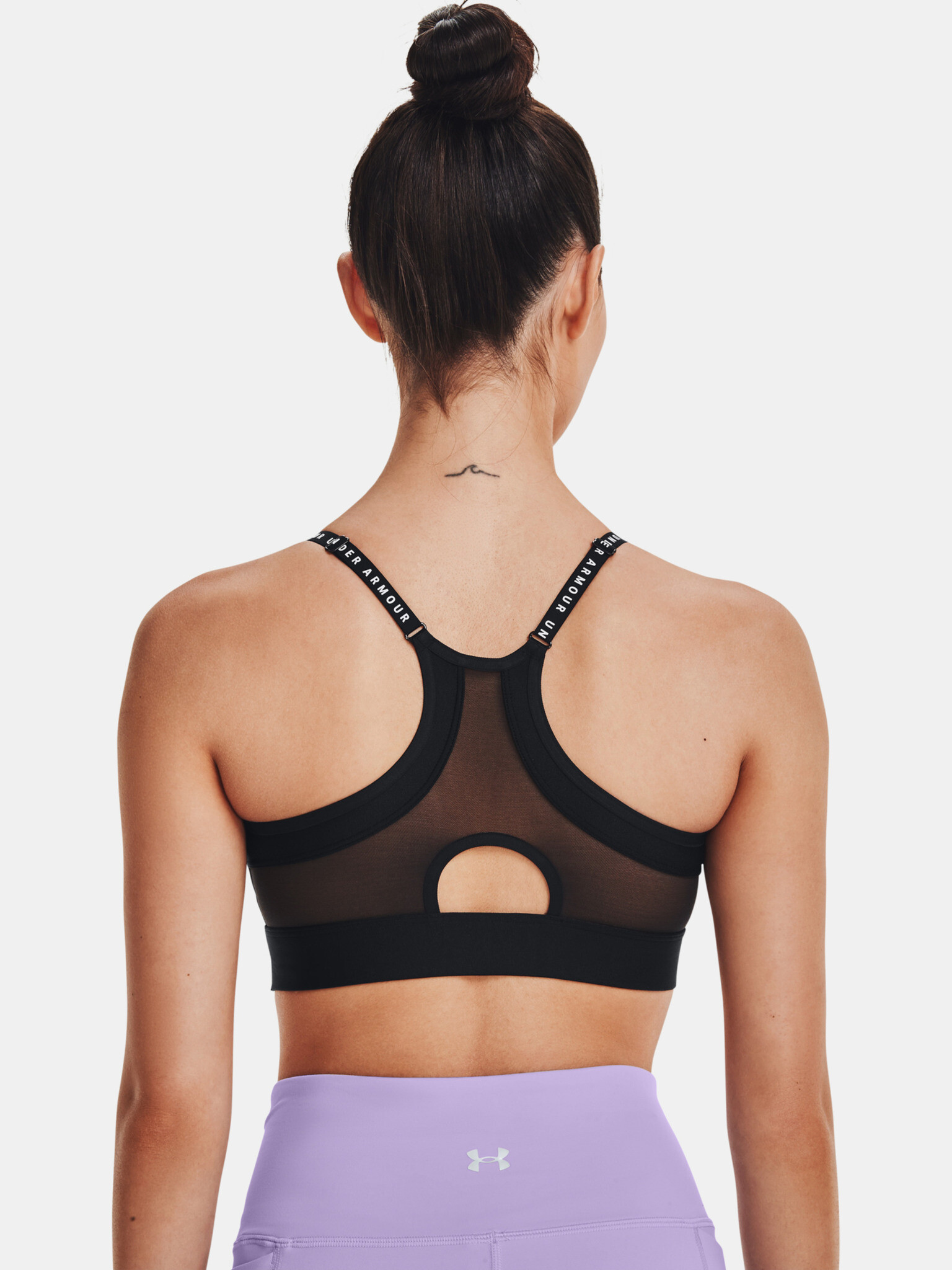 Under Armour Infinity Covered Low Sport Sutien Negru - Pled.ro