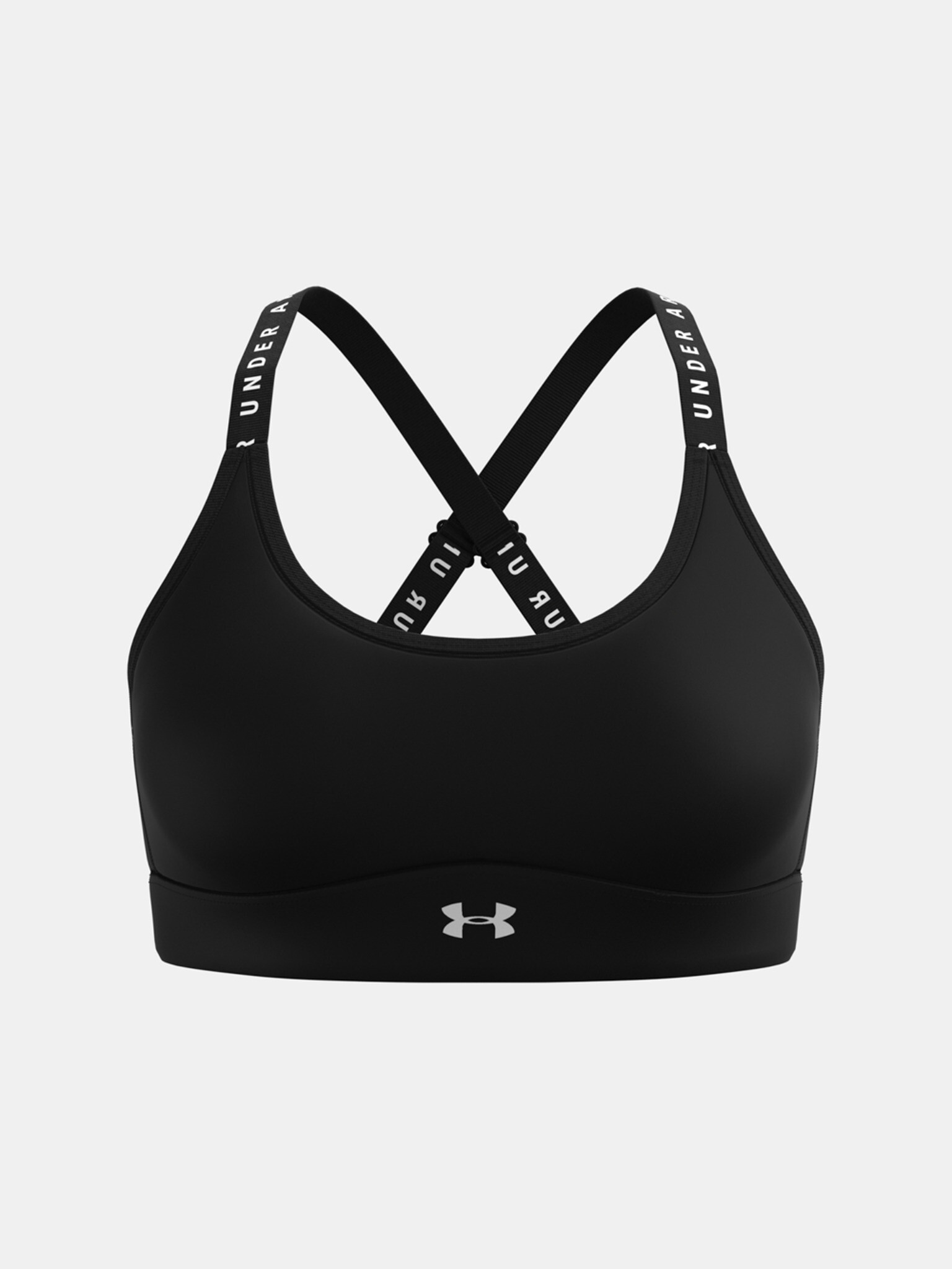 Under Armour Infinity Covered Mid Sutien Negru - Pled.ro