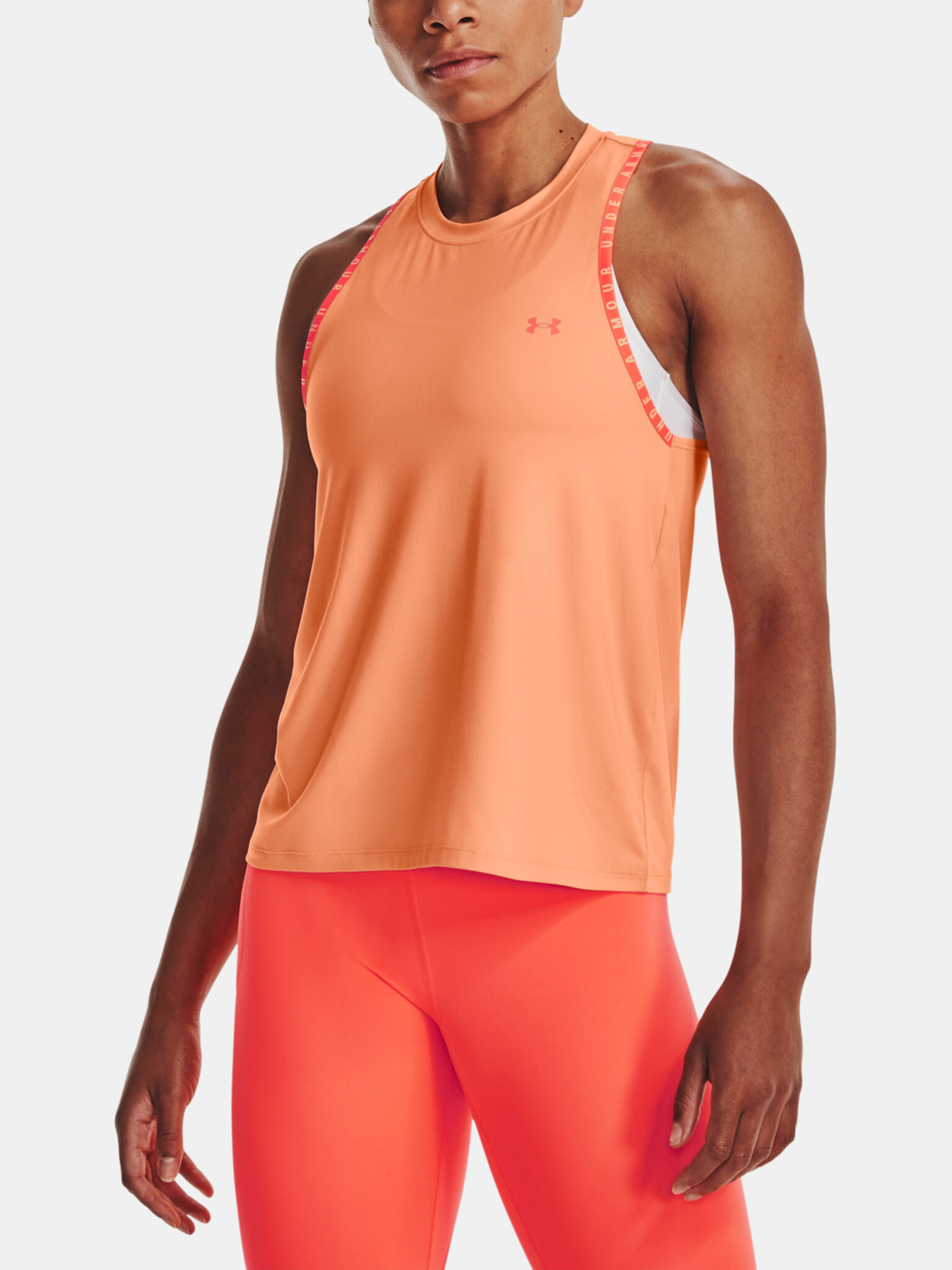 Under Armour Knockout Novelty Tank-ORG Maieu Portocaliu - Pled.ro