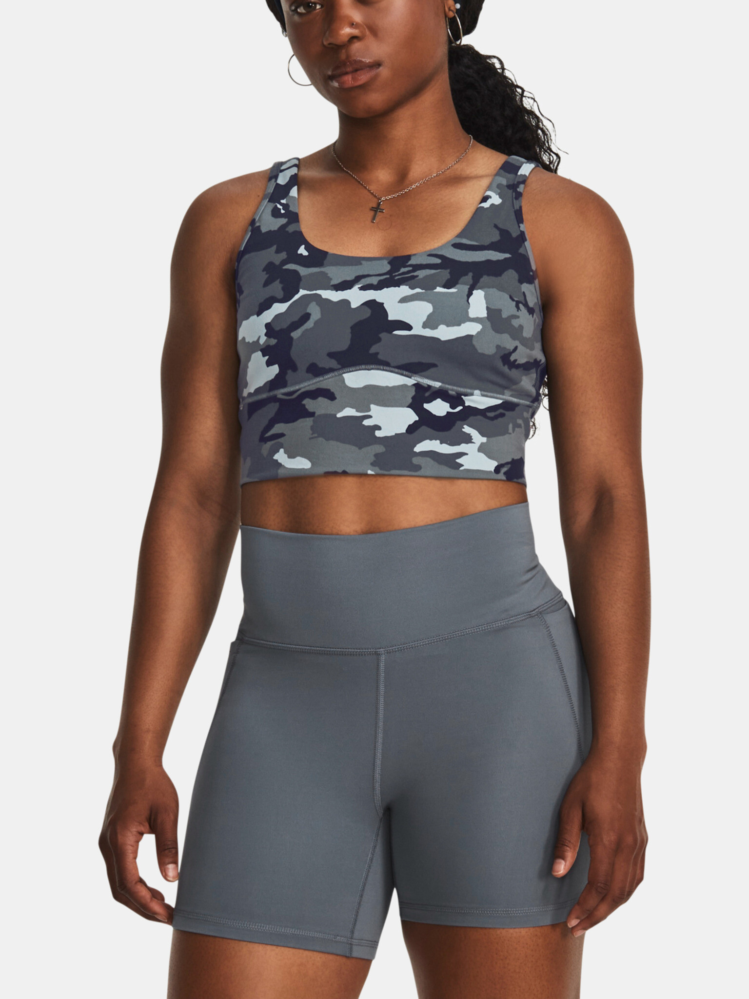 Under Armour Meridian Fitted Crop Maieu Gri - Pled.ro